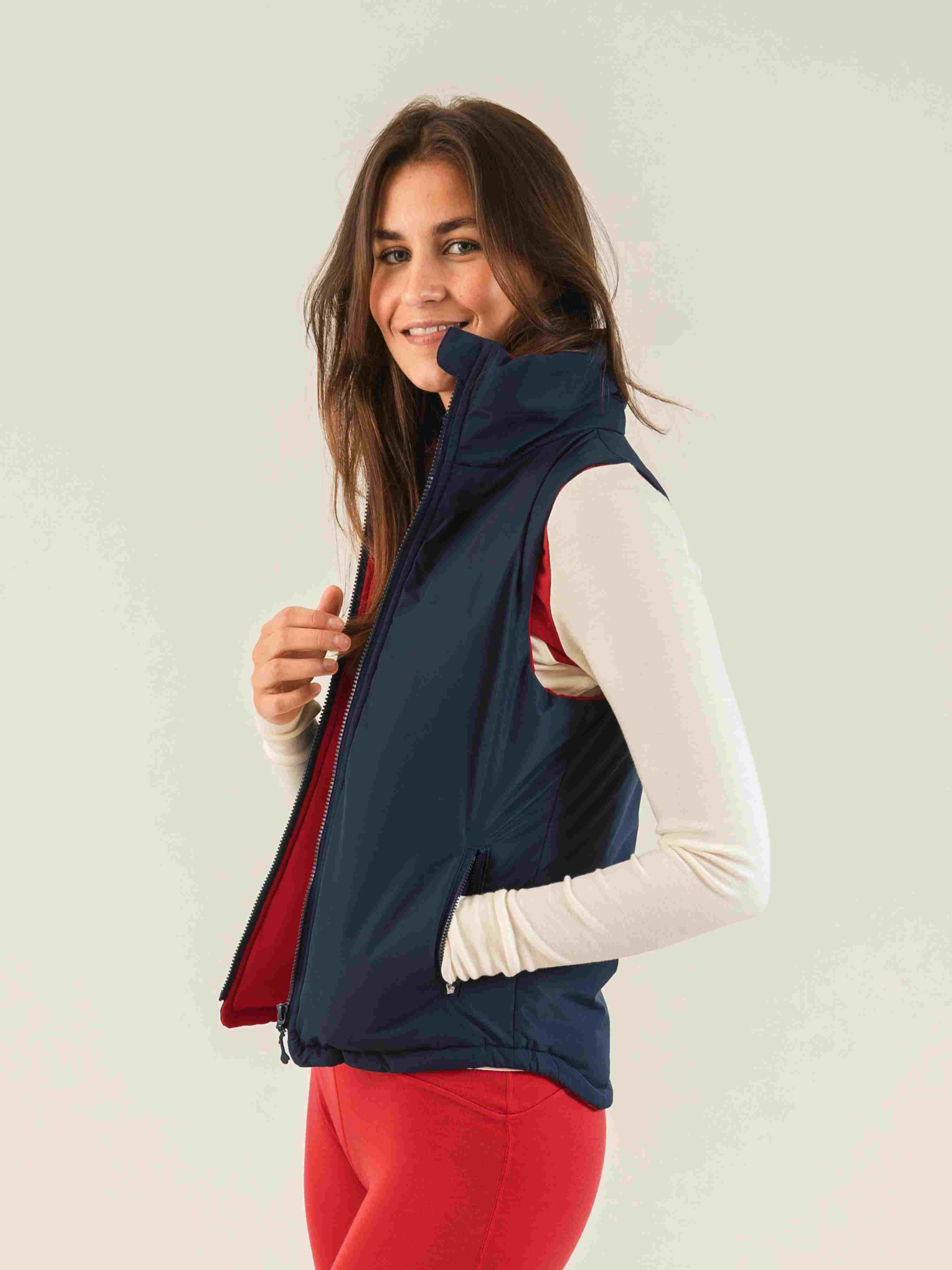 Hovden Reversible woman Vest Blue Ink