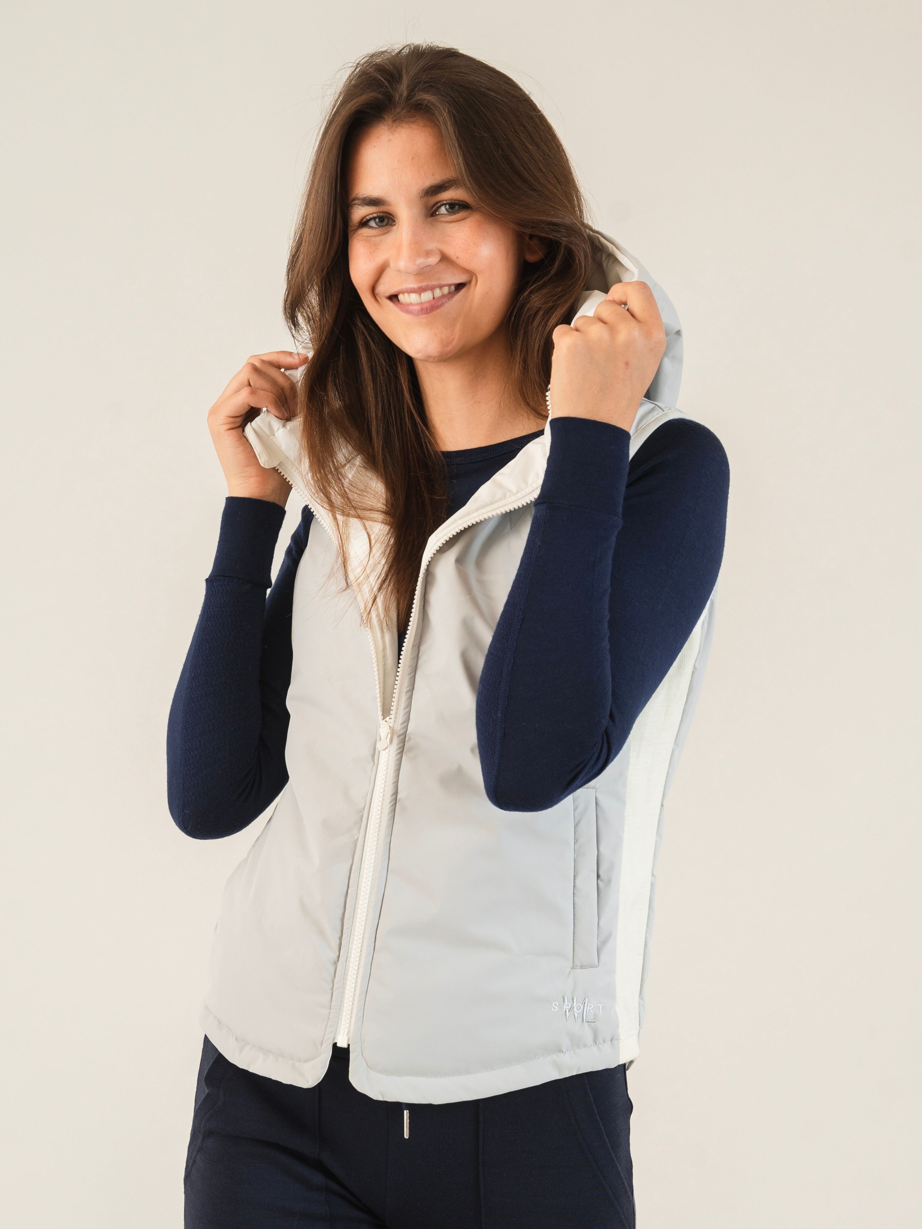 Skåla Reversible woman Vest Grey