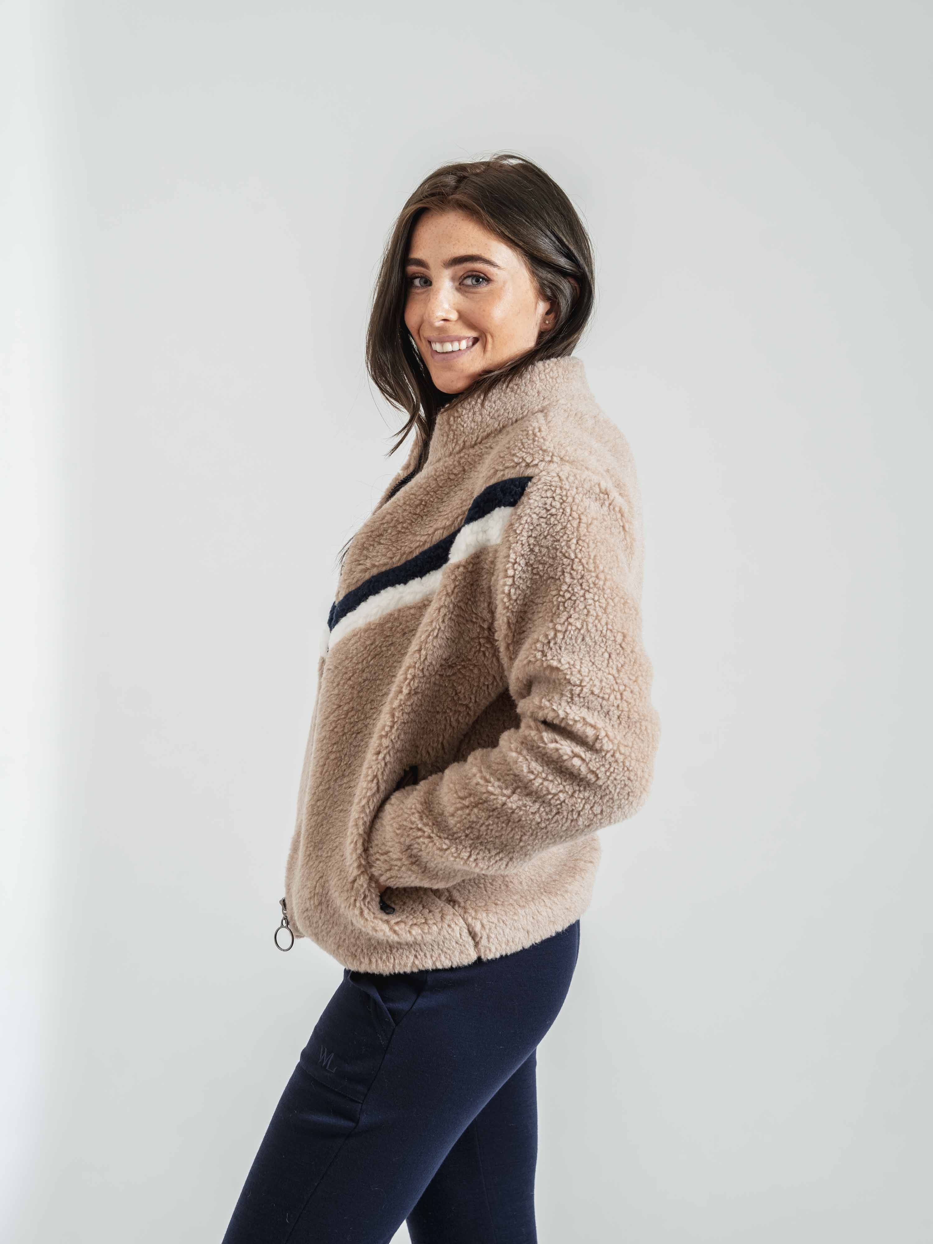 Vaset Wool Fleece Jacket Sand