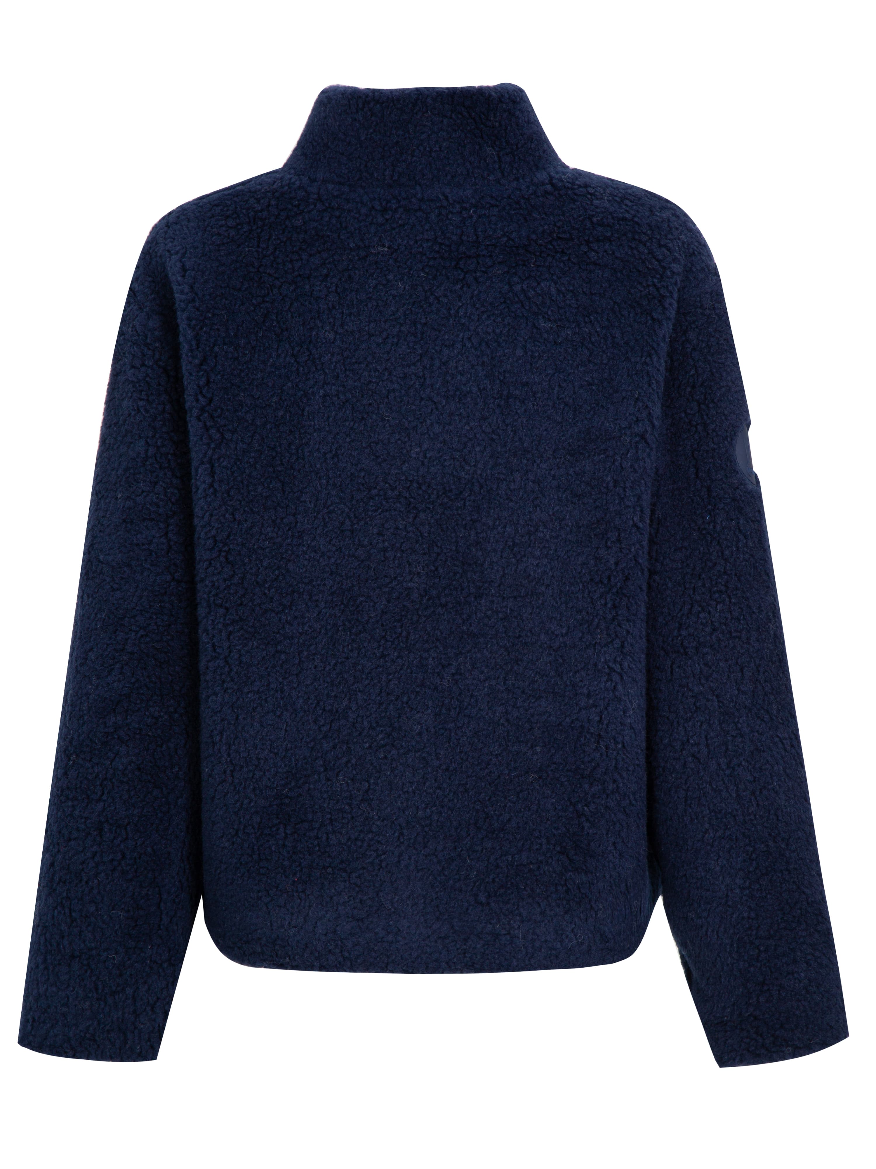 Vaset Wool Fleece Jacket Blue Ink