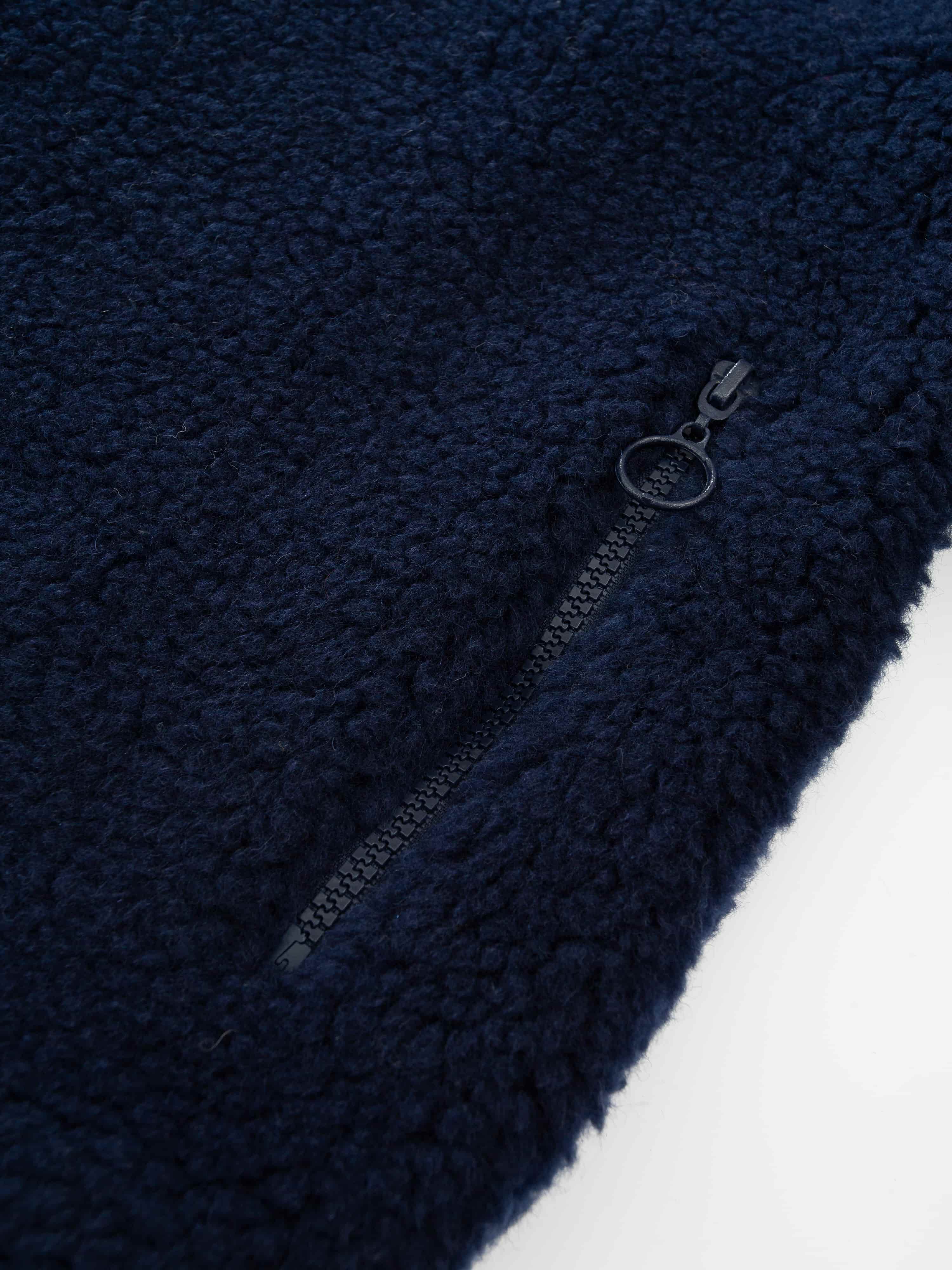 Vaset Wool Fleece Jacket Blue Ink