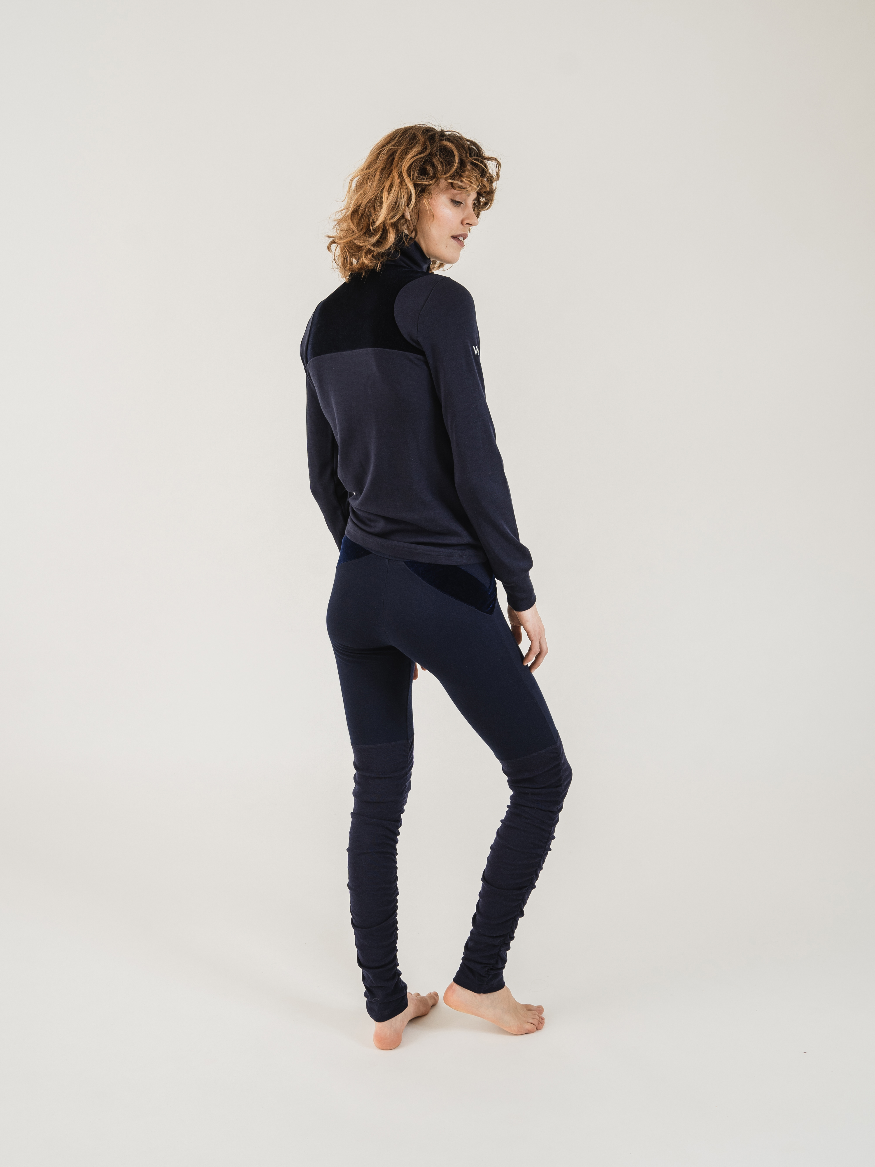Sirdal Merino Tights  Blue Ink