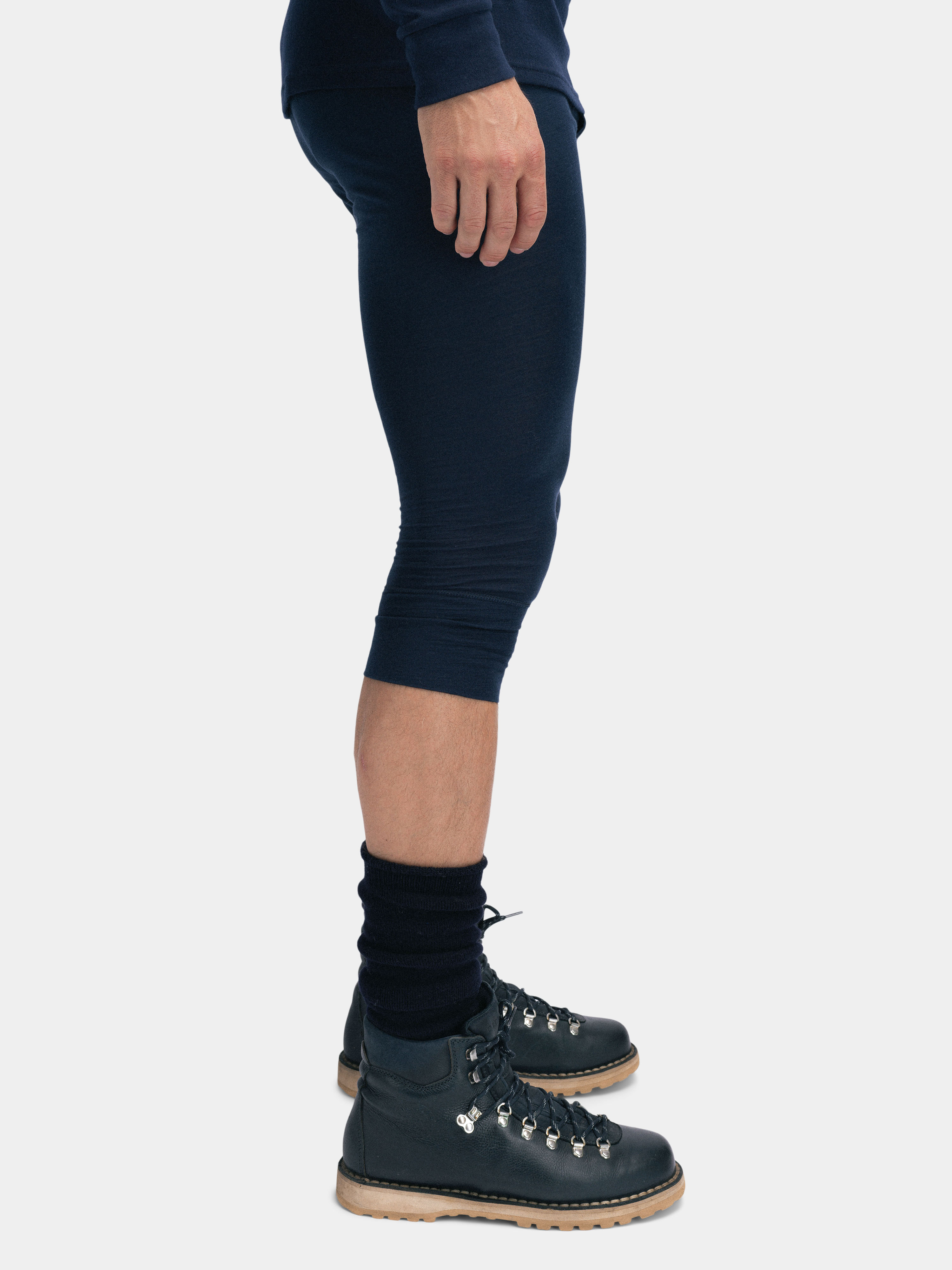 Rena Merino Base Layer 3/4 Bottoms Blue