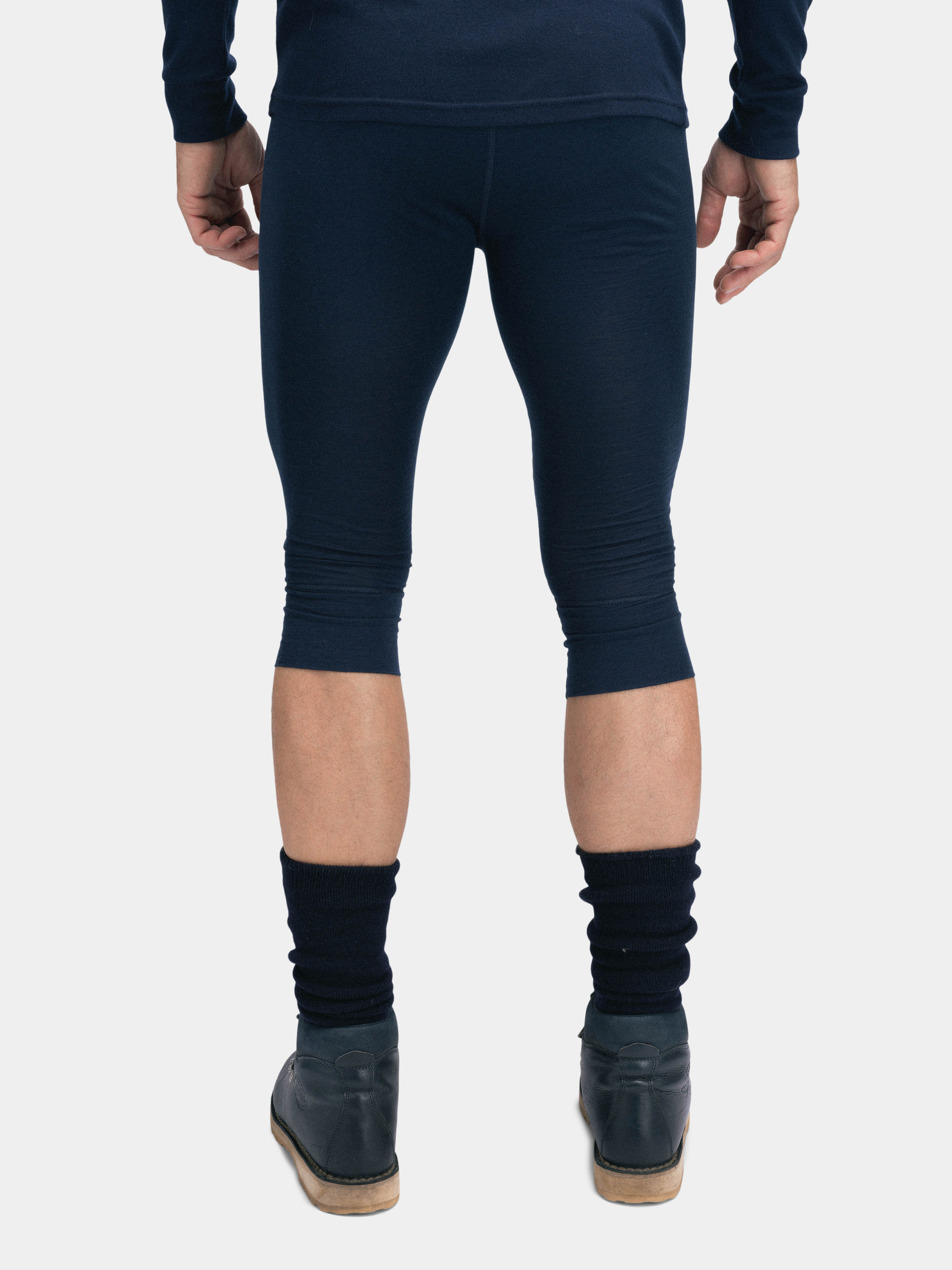 Rena Merino Base Layer 3/4 Bottoms Blue