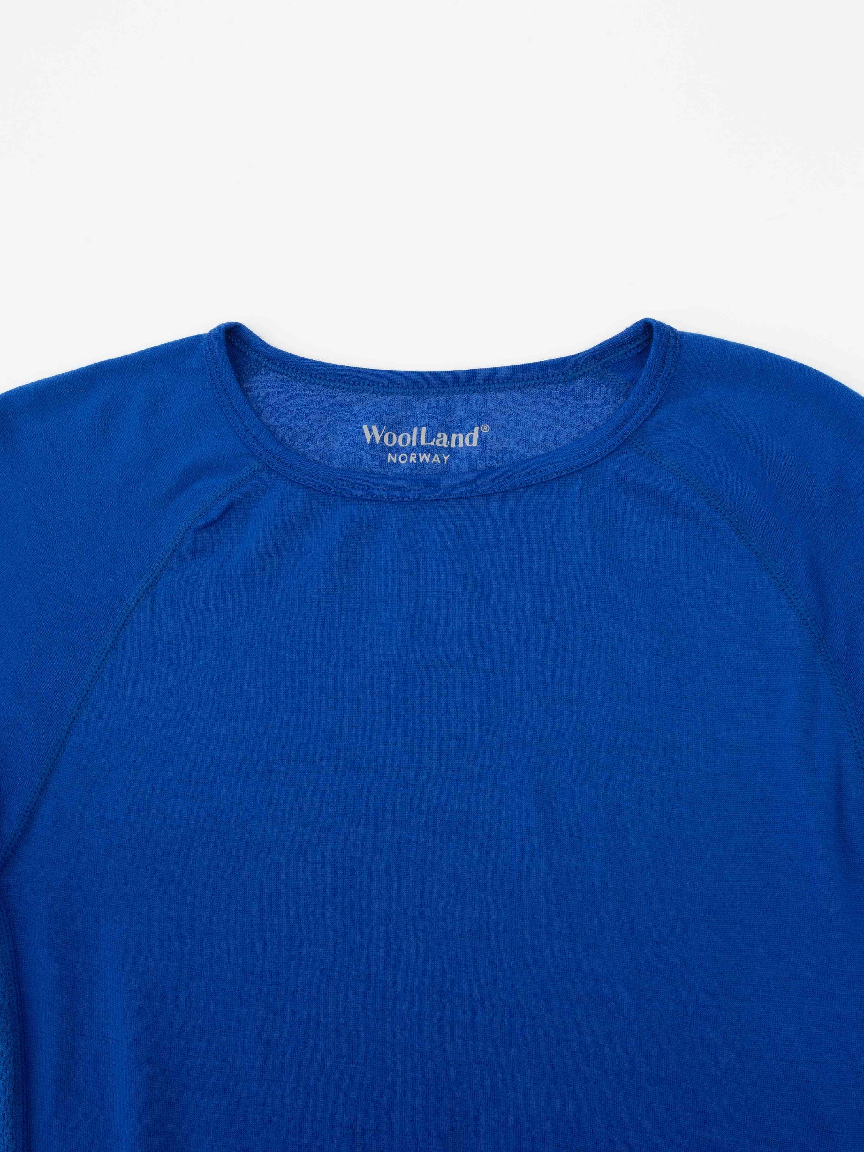 Rena Merino Base Layer Crew Top  Dazzeling Blue