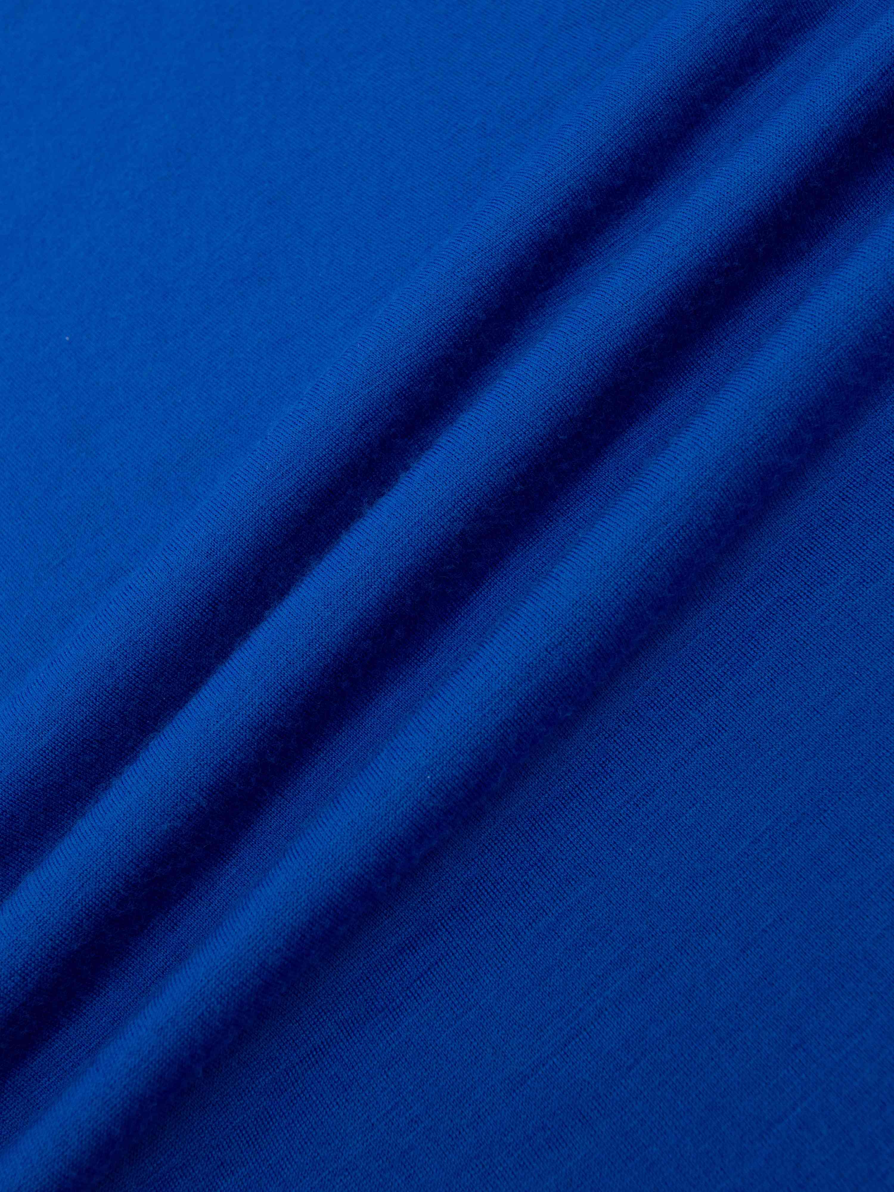 Rena Merino Base Layer Crew Top  Dazzeling Blue