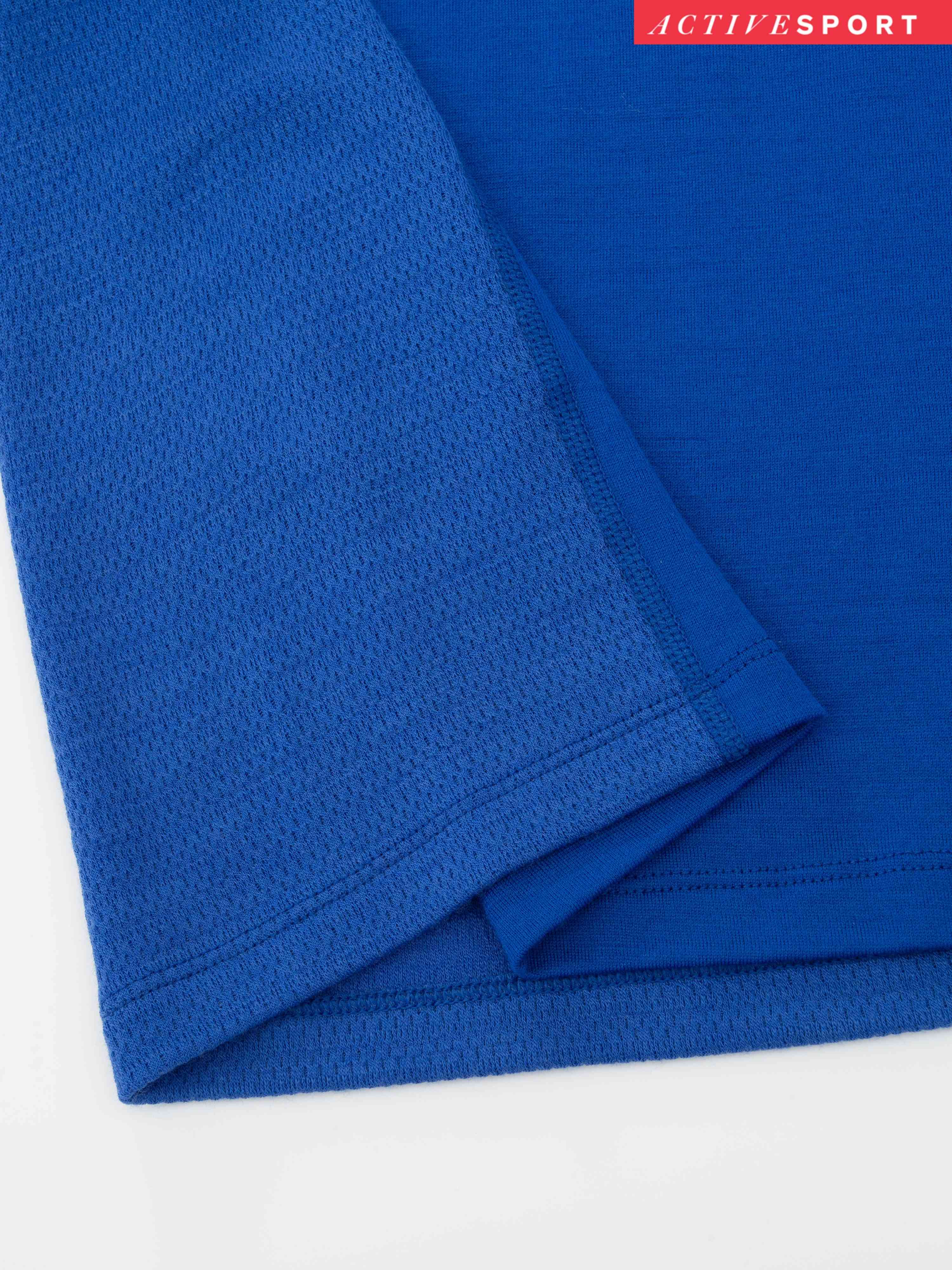 Rena Merino Base Layer Crew Top  Dazzeling Blue