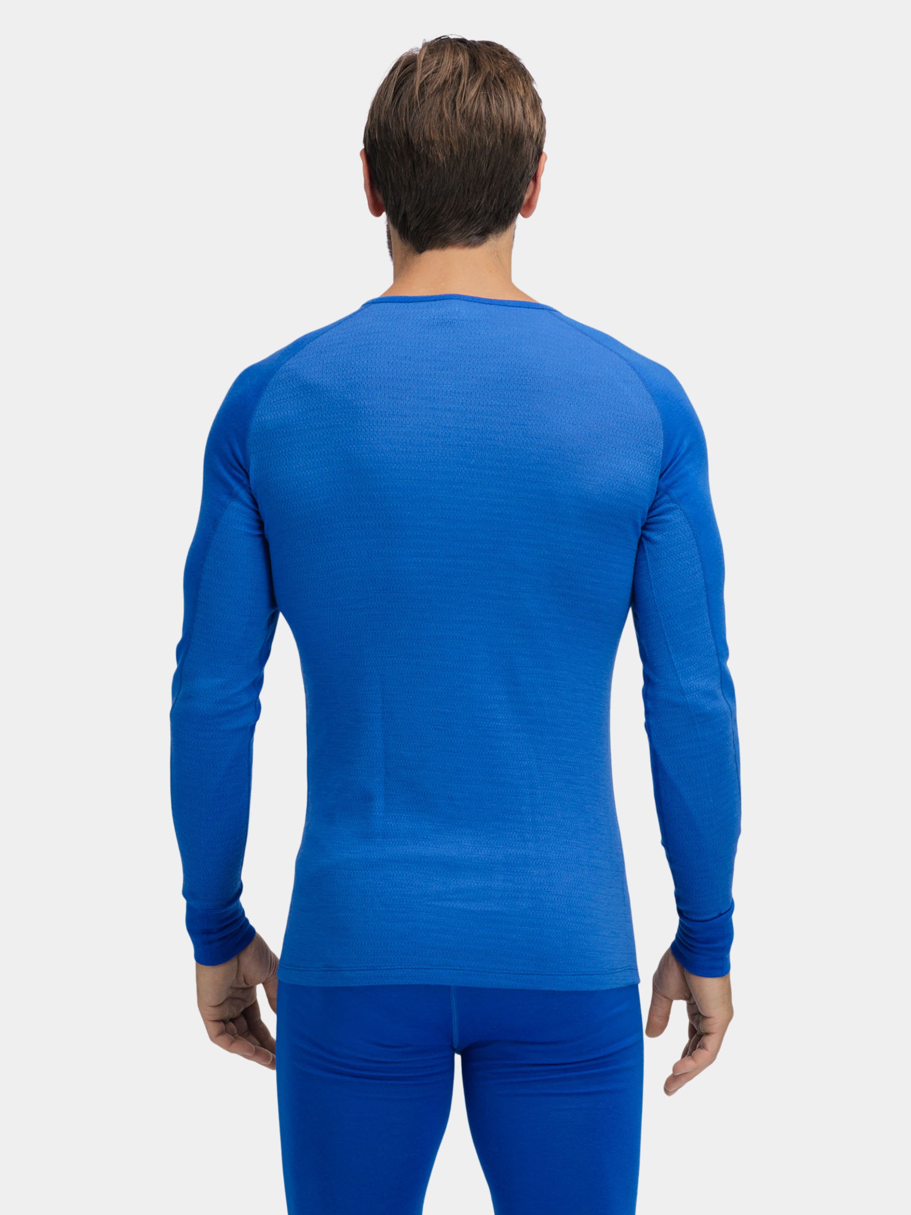 Rena Merino Base Layer Crew Top  Dazzeling Blue