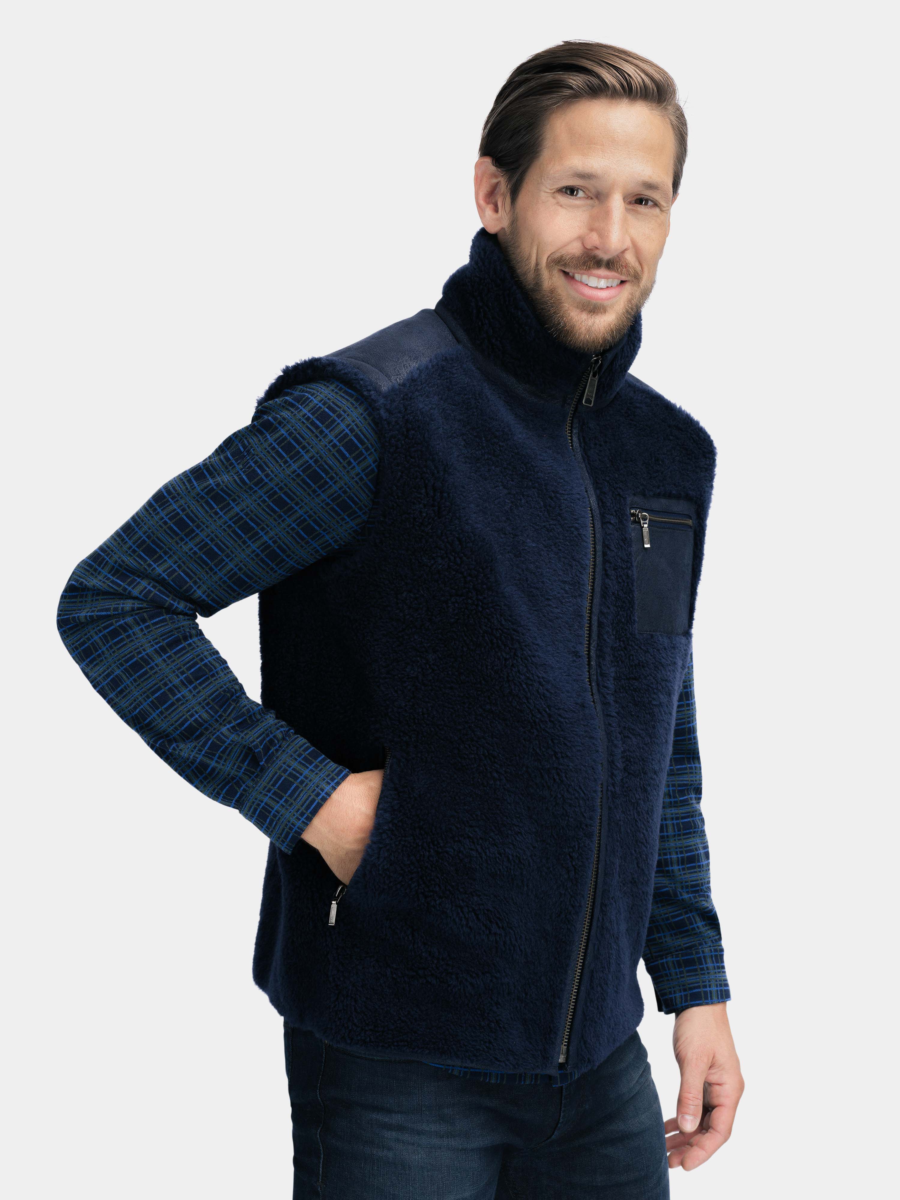 Verdens Ende Vest Dark Blue