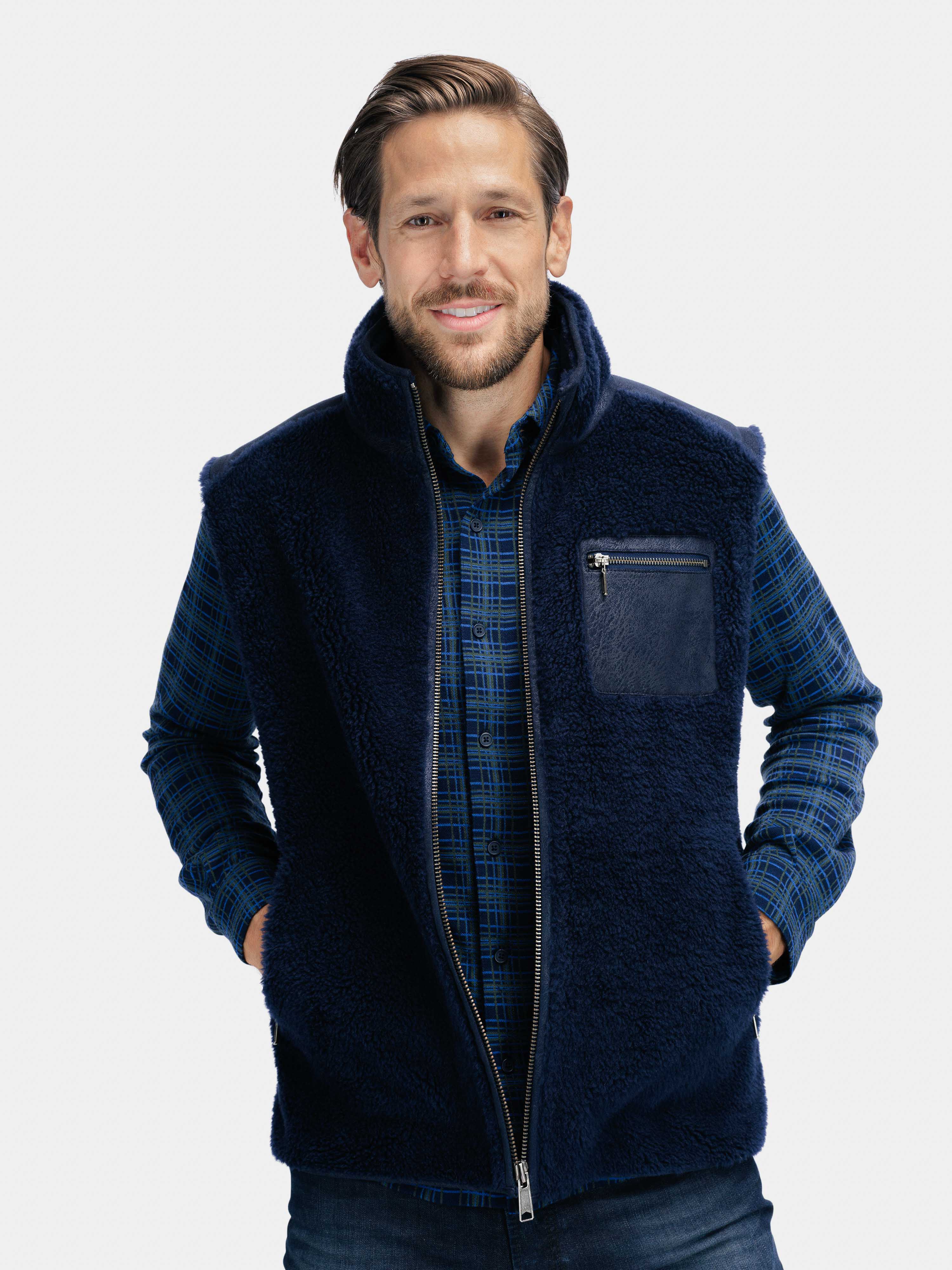 Verdens Ende Vest Dark Blue