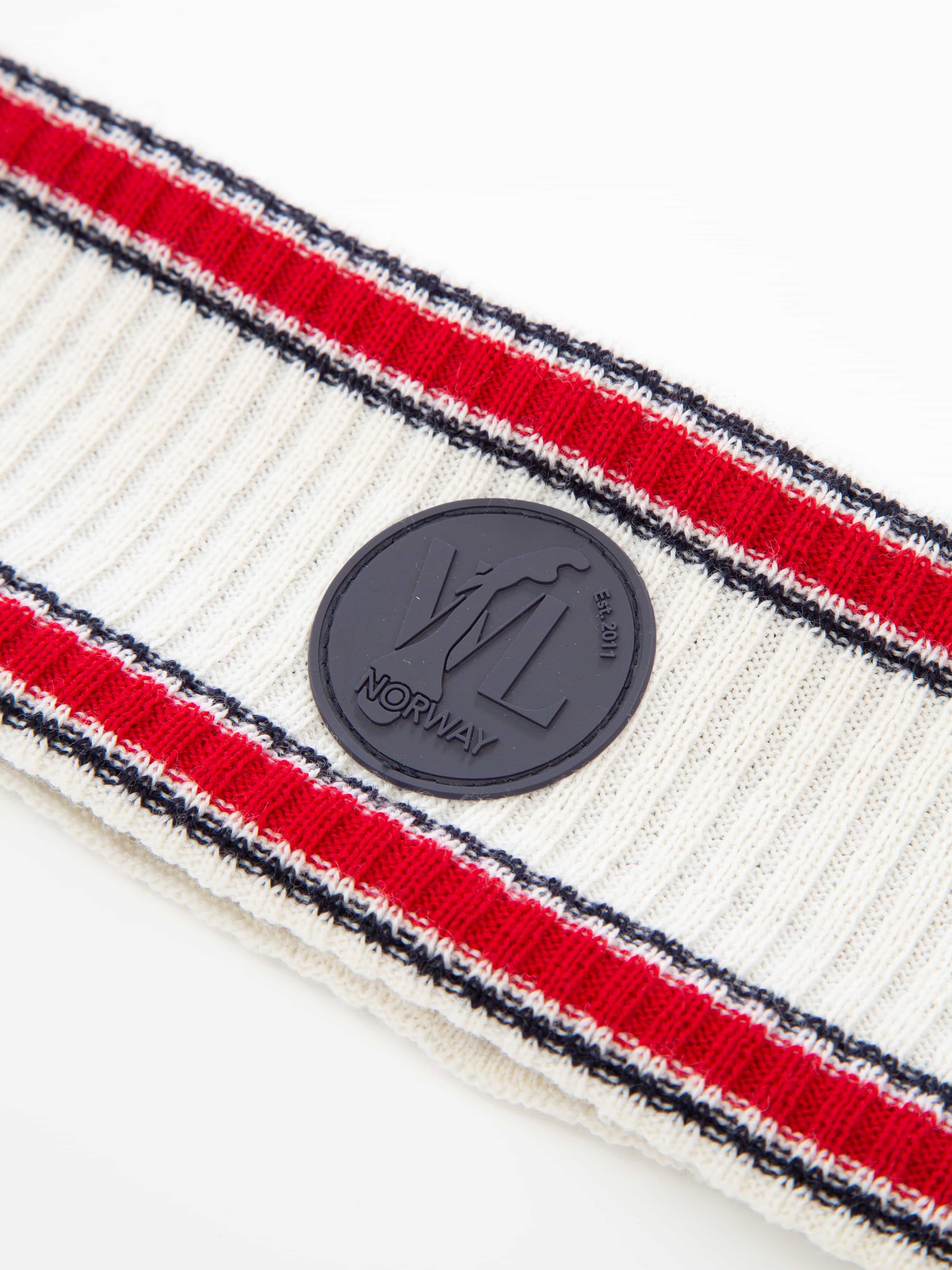 knitted headband Blue-White-Red