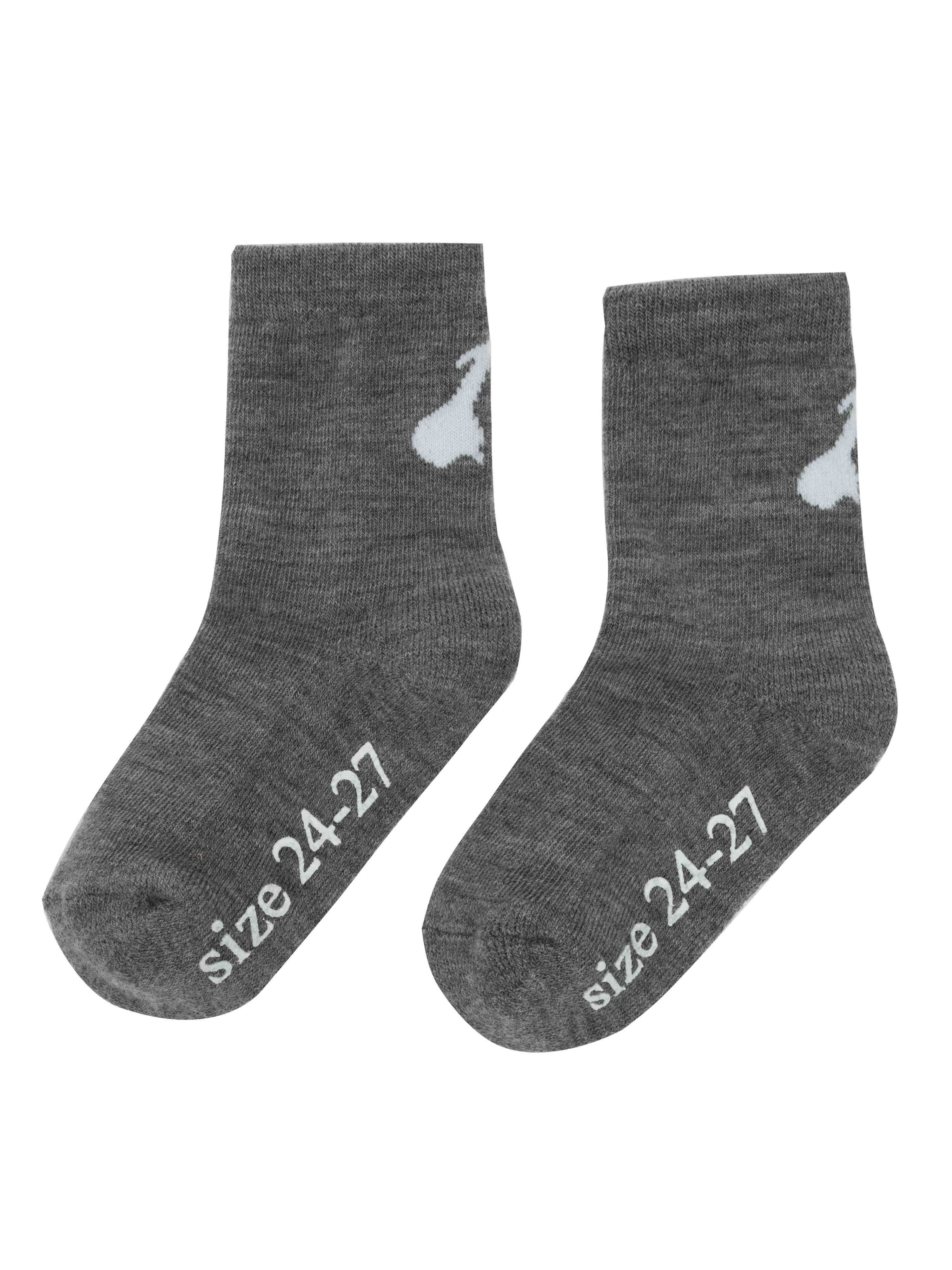 Sauda wool socks  Grey Melange