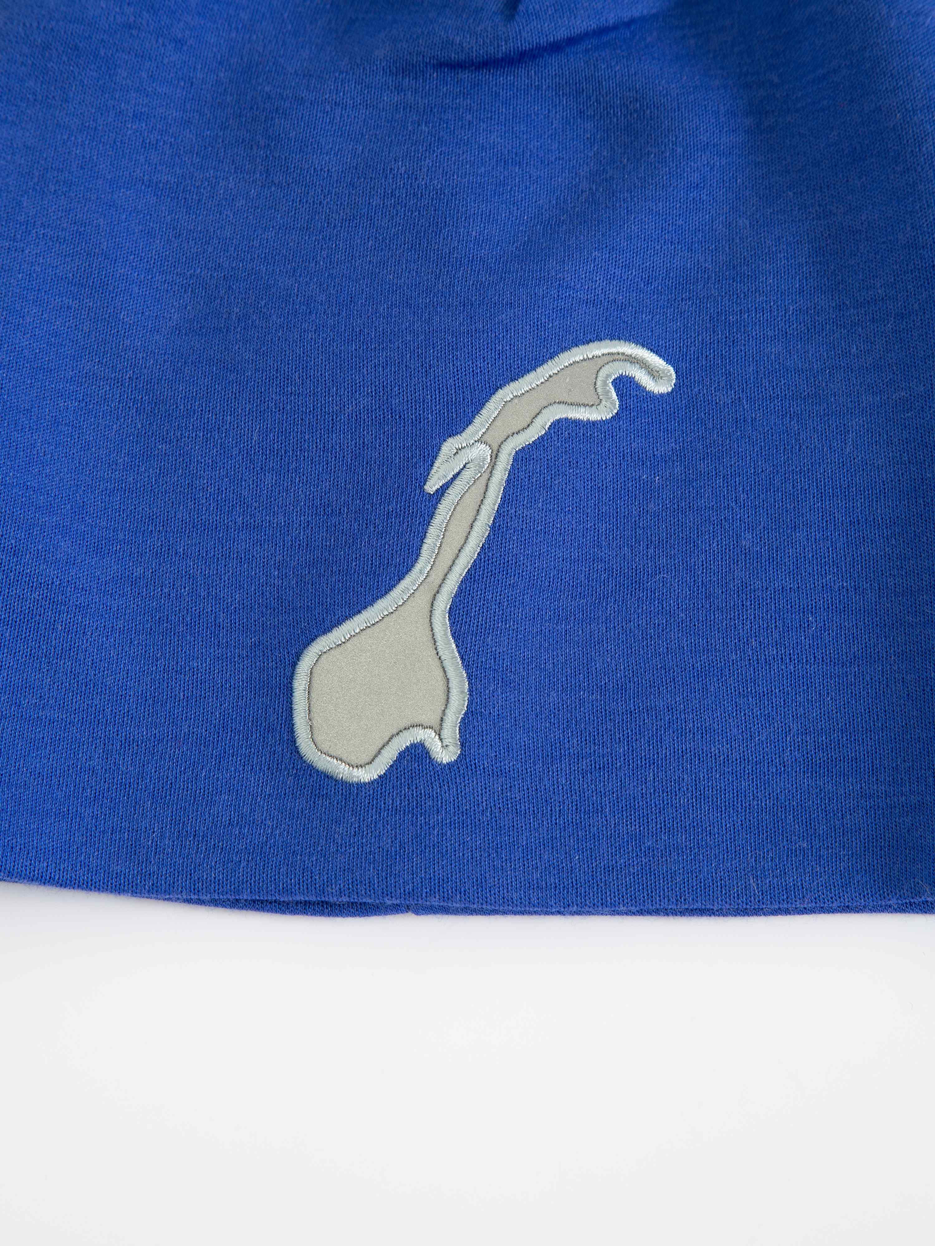 Røros Merino Wool Hat With Reflex Dazzling Blue