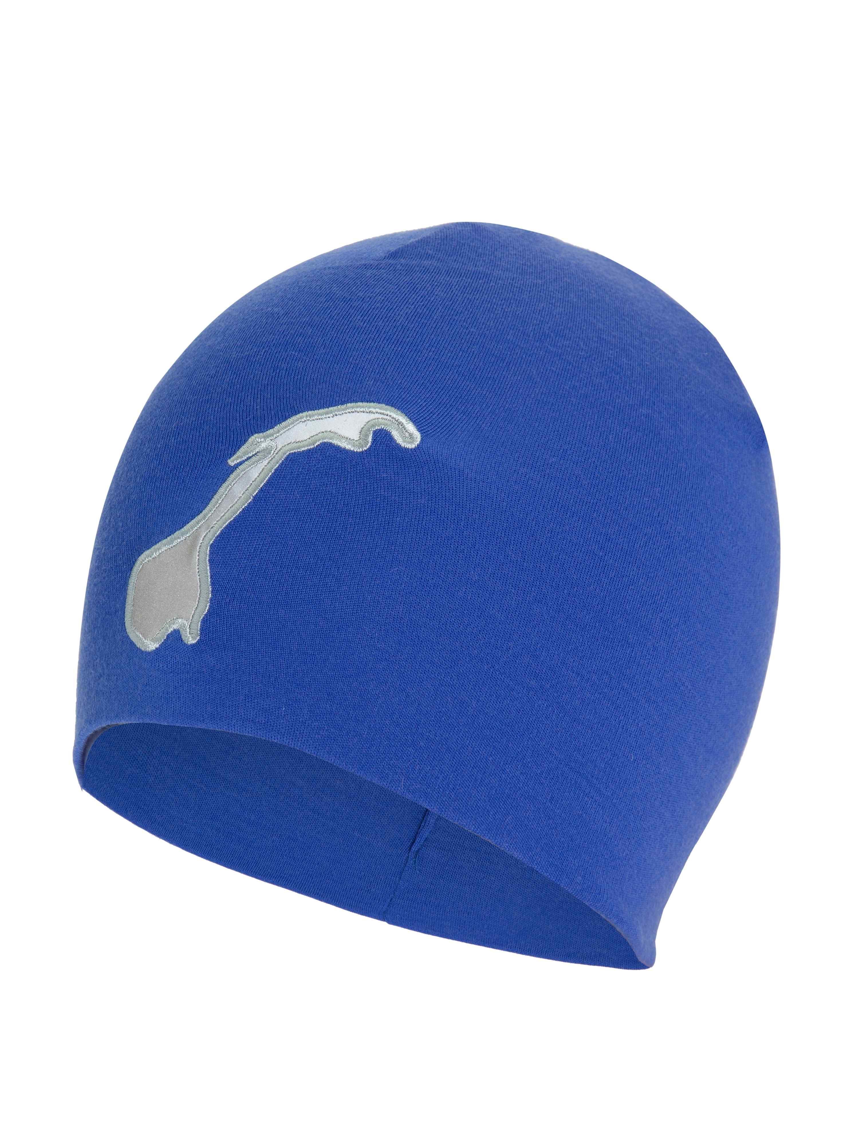 Røros Merino Wool Hat With Reflex Dazzling Blue