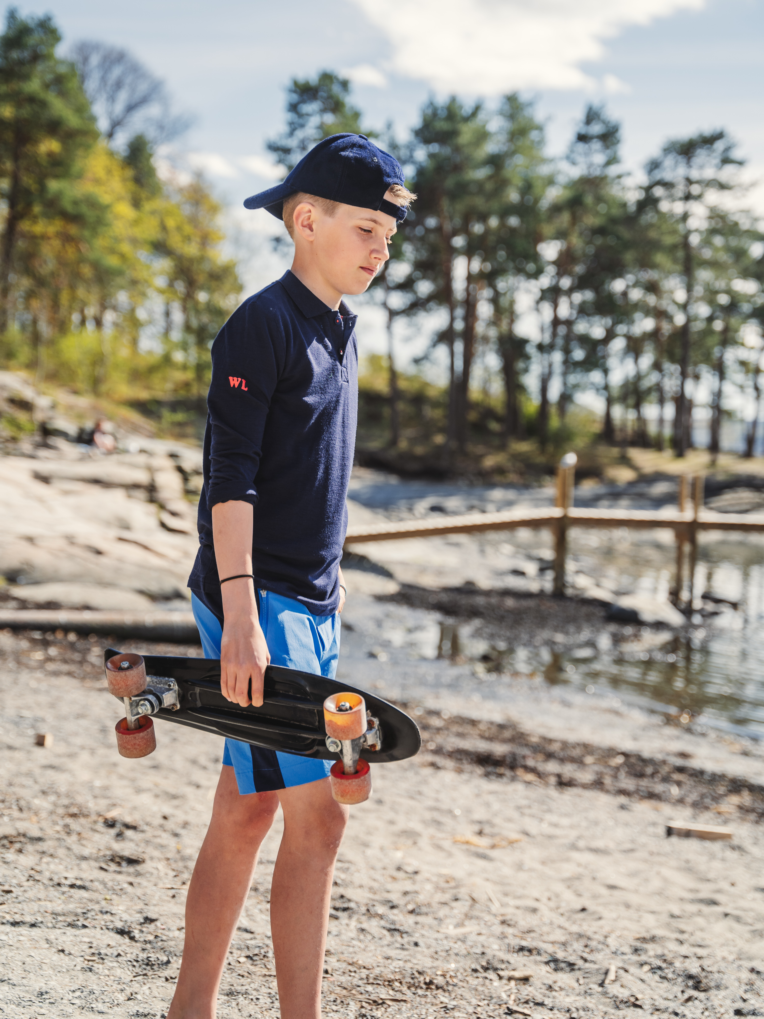 Kristiansand Pique Shirt Blue Ink