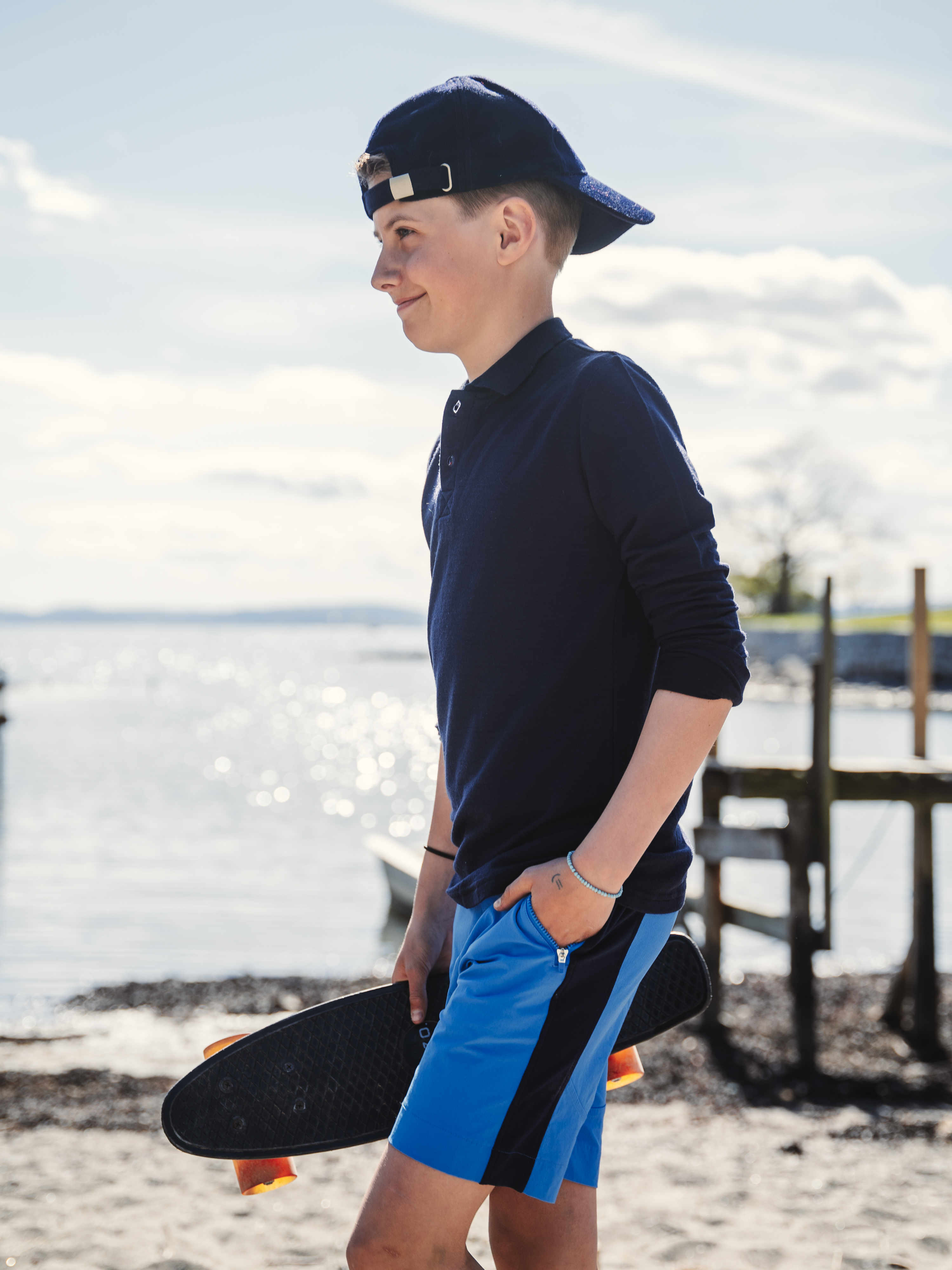 Kristiansand Pique Shirt Blue Ink