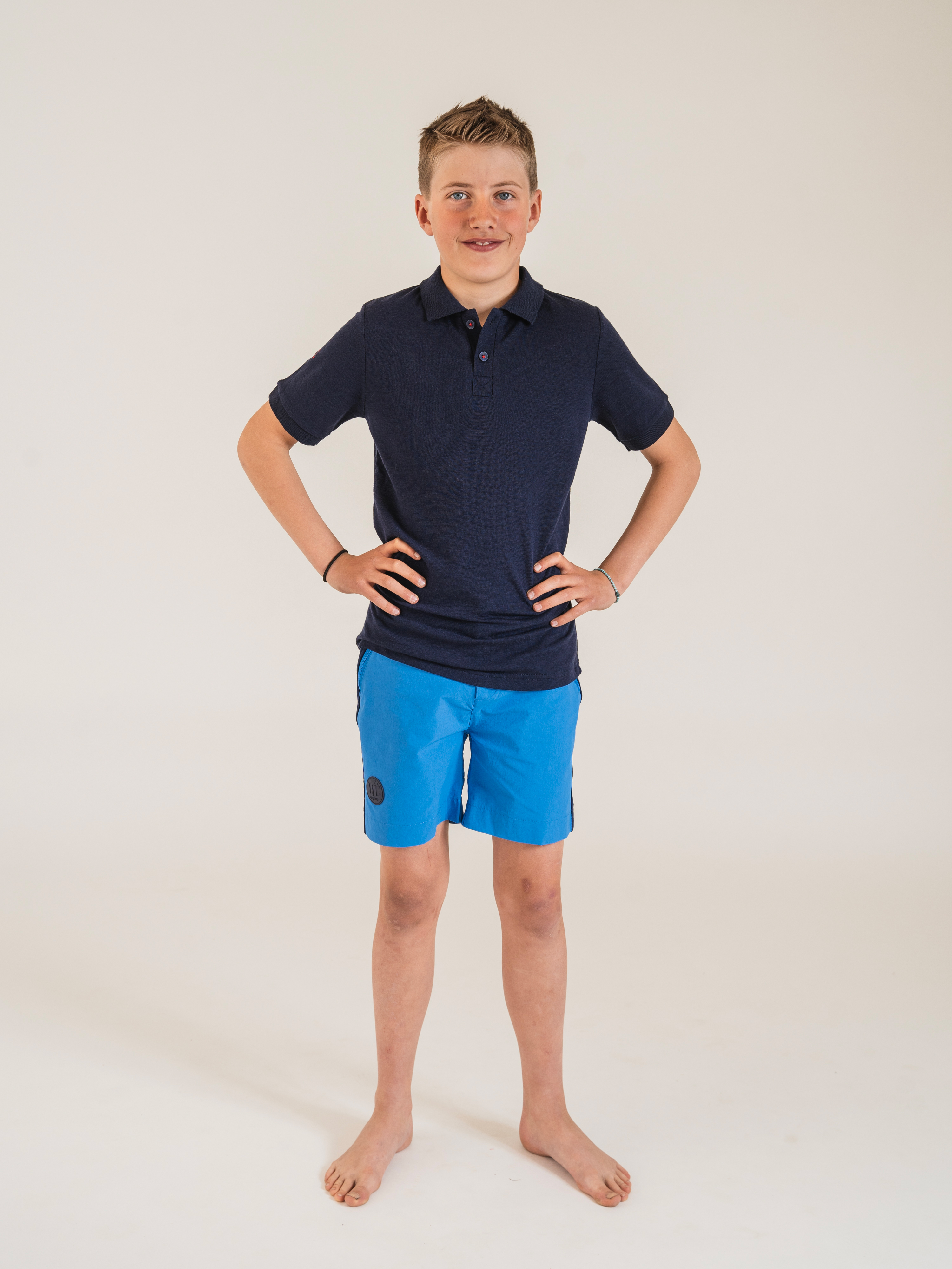 Kristiansand Short-Sleeved Pique Blue Ink