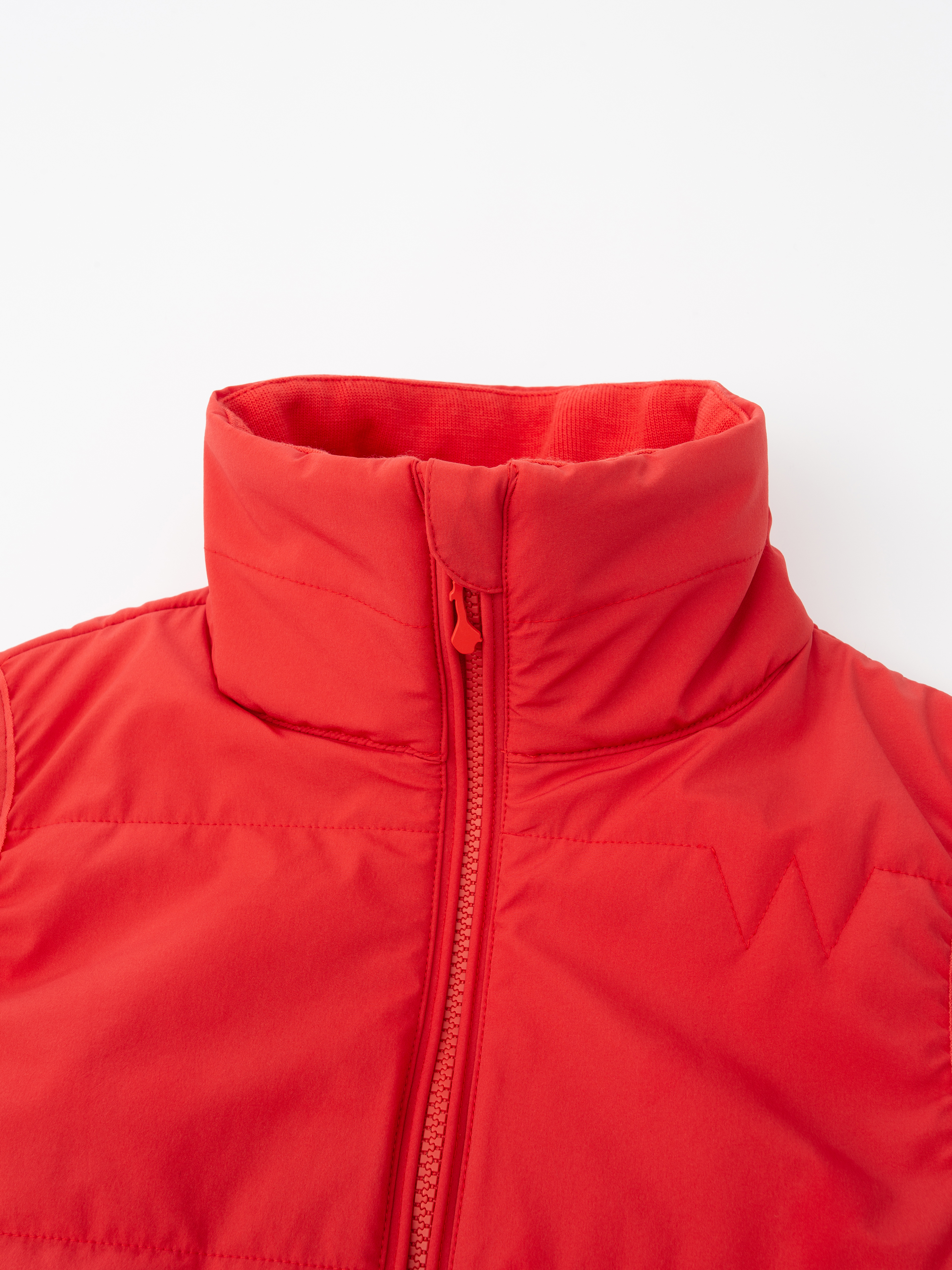 Rena Vest With Wool Padding Tomato Puree