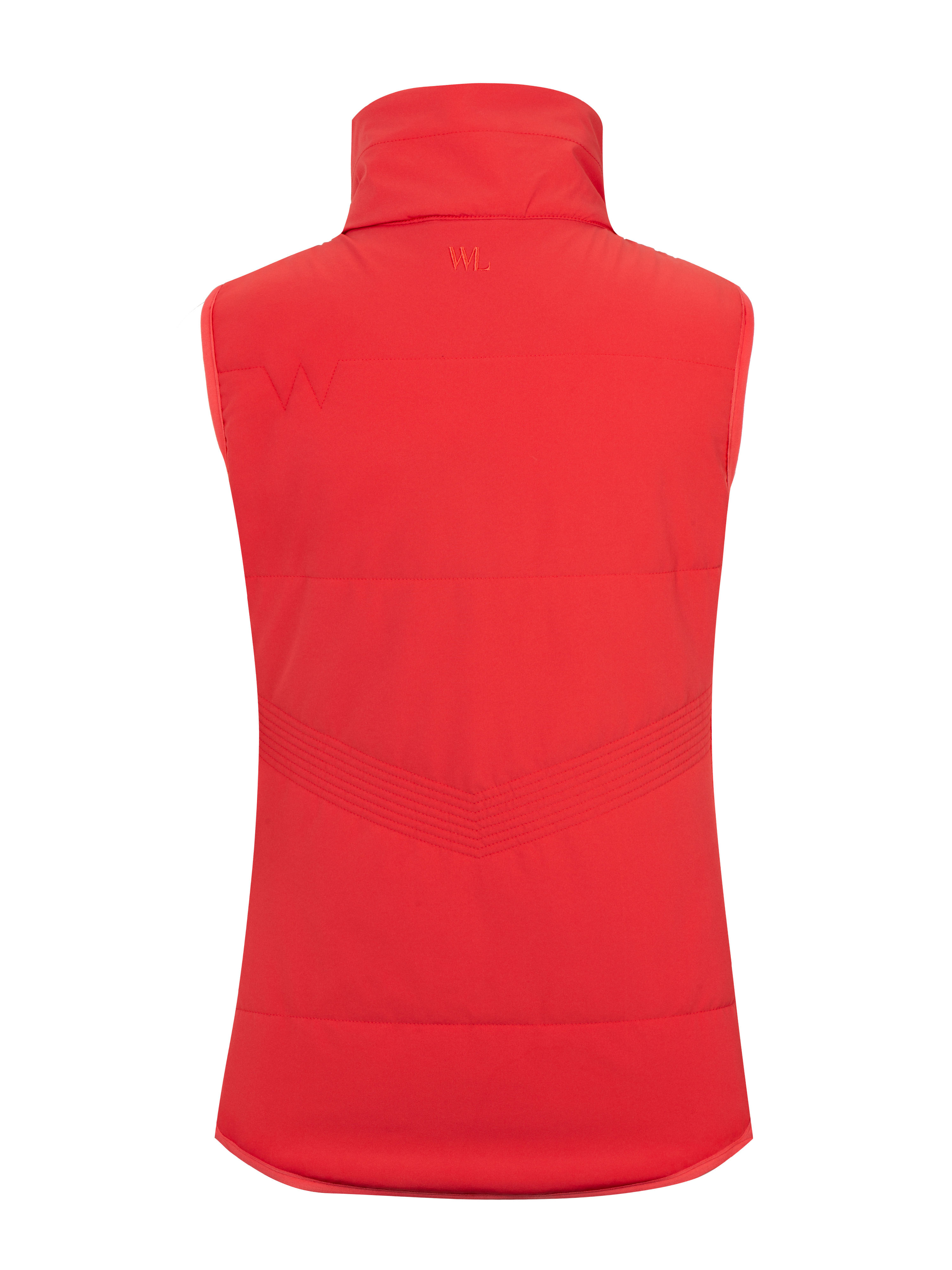 Rena Vest With Wool Padding Tomato Puree