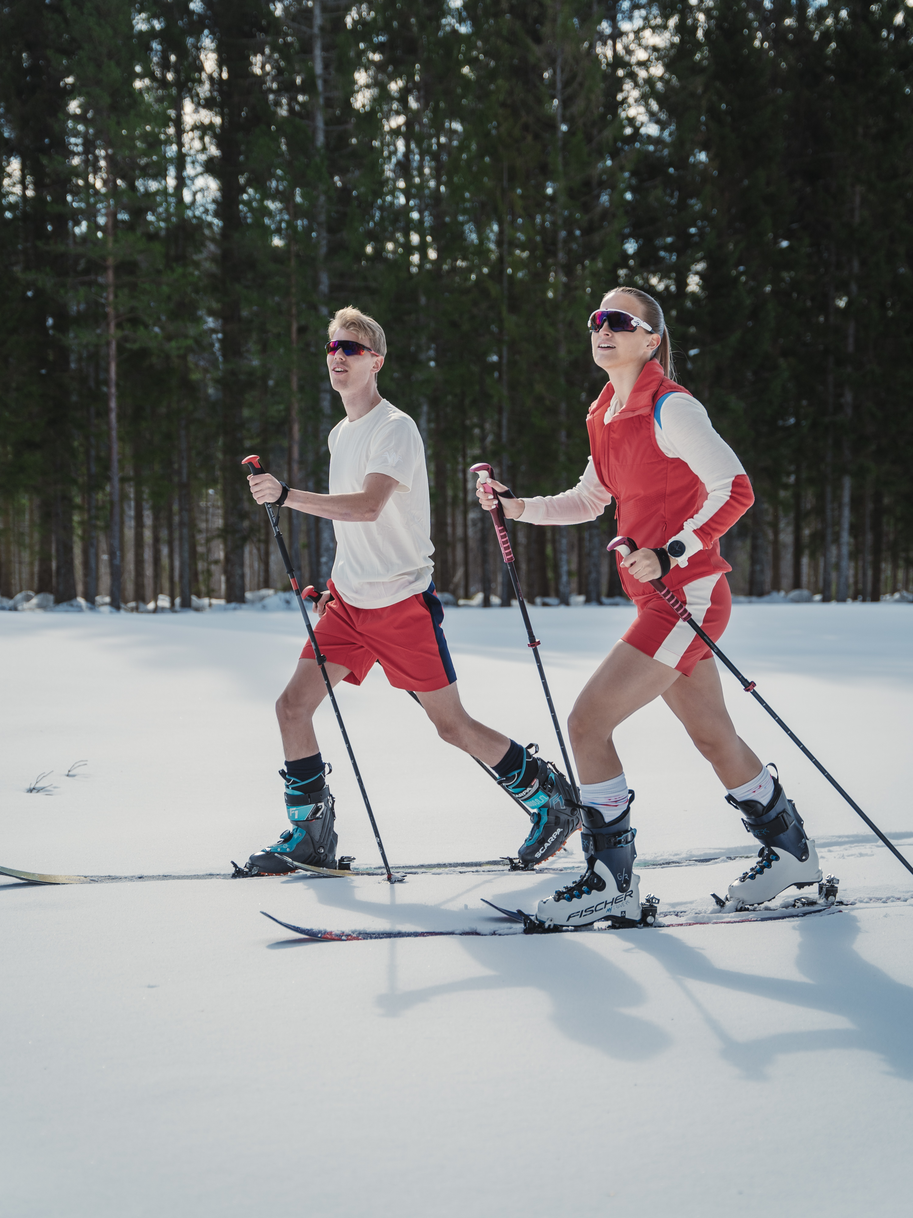 Rena Vest With Wool Padding Tomato Puree