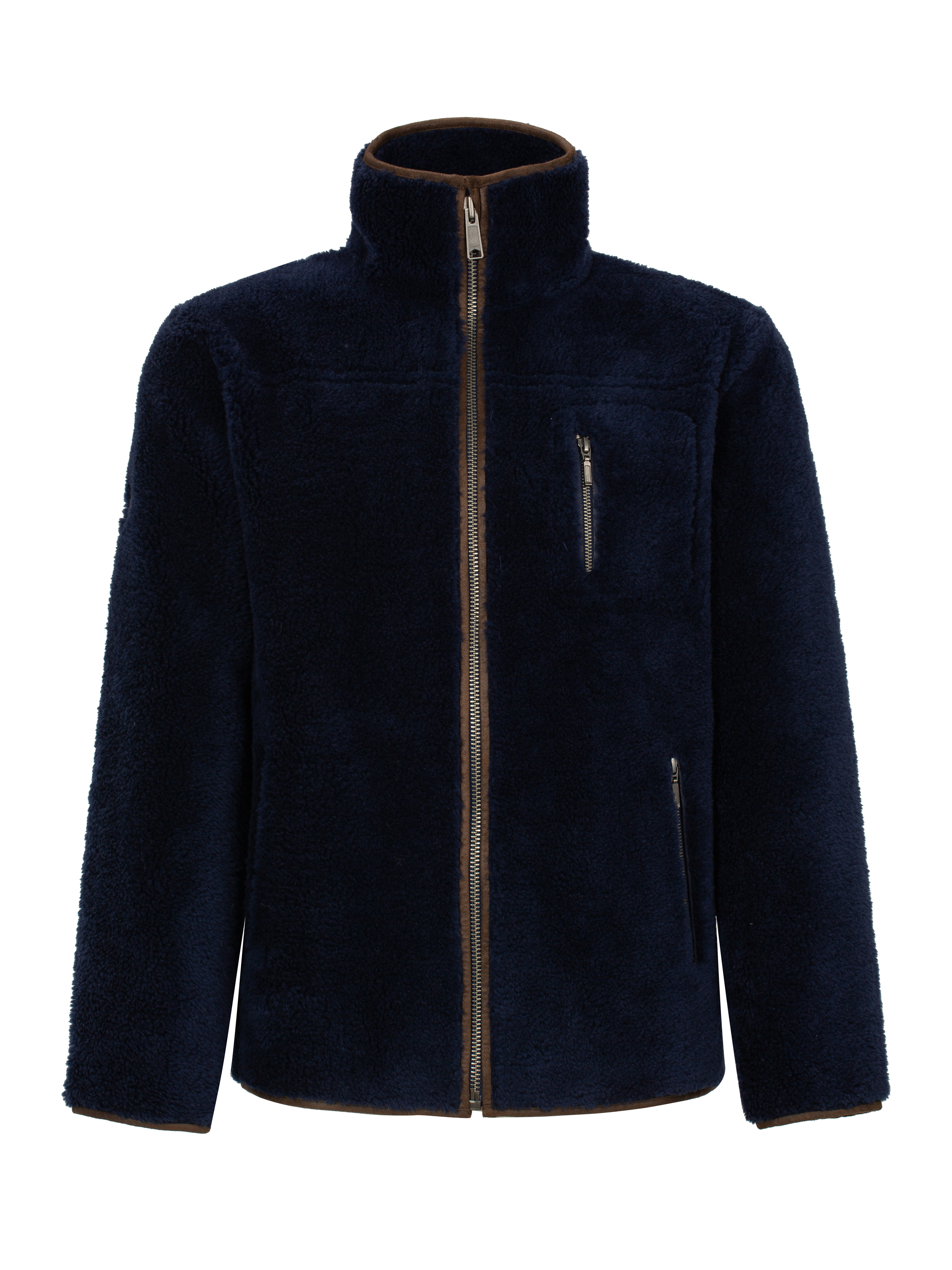 Verdens Ende Jacket In Lambswool Blue Ink - WoolLand