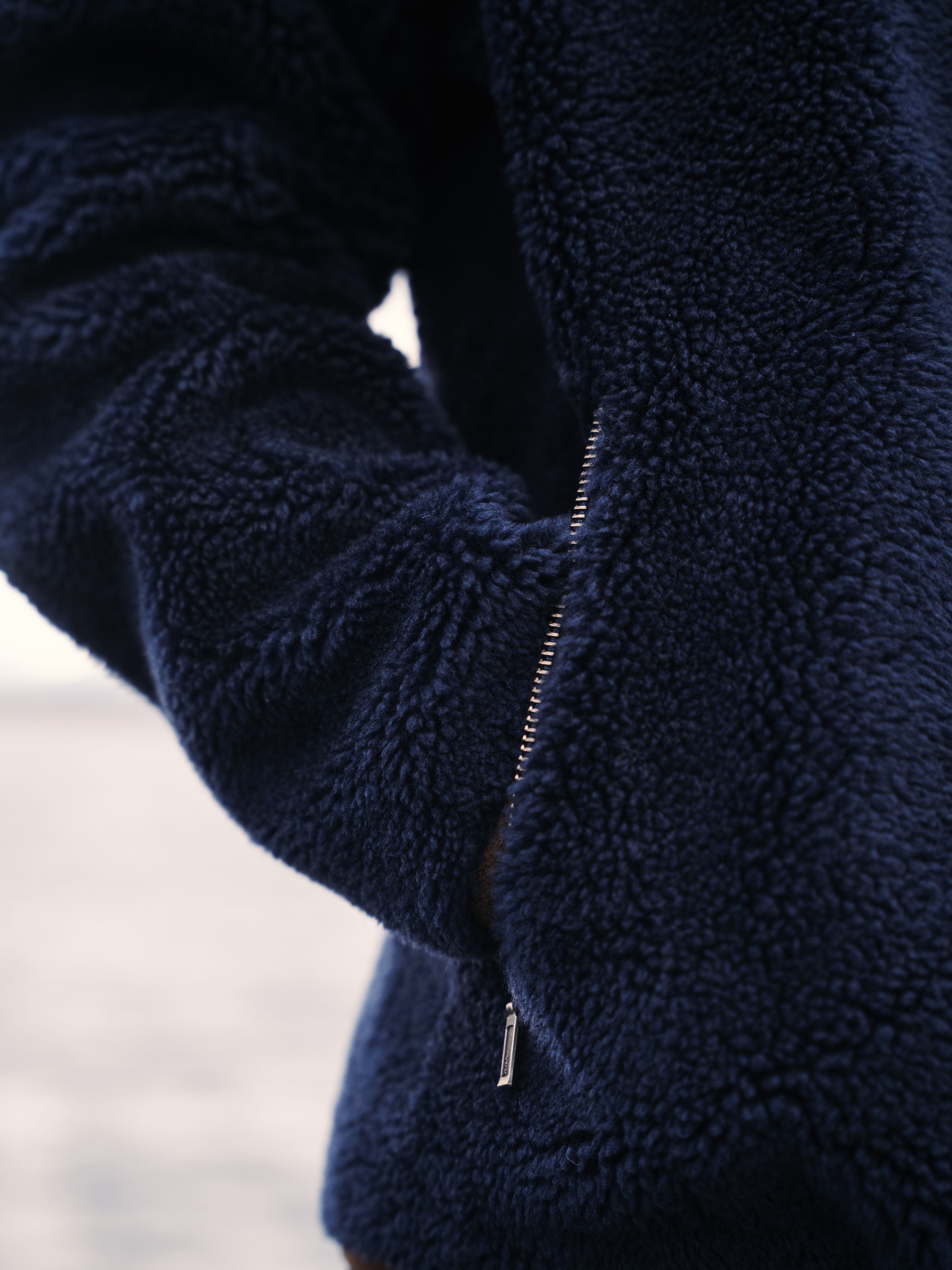 Verdens Ende Jacket In Lambswool Blue Ink - WoolLand