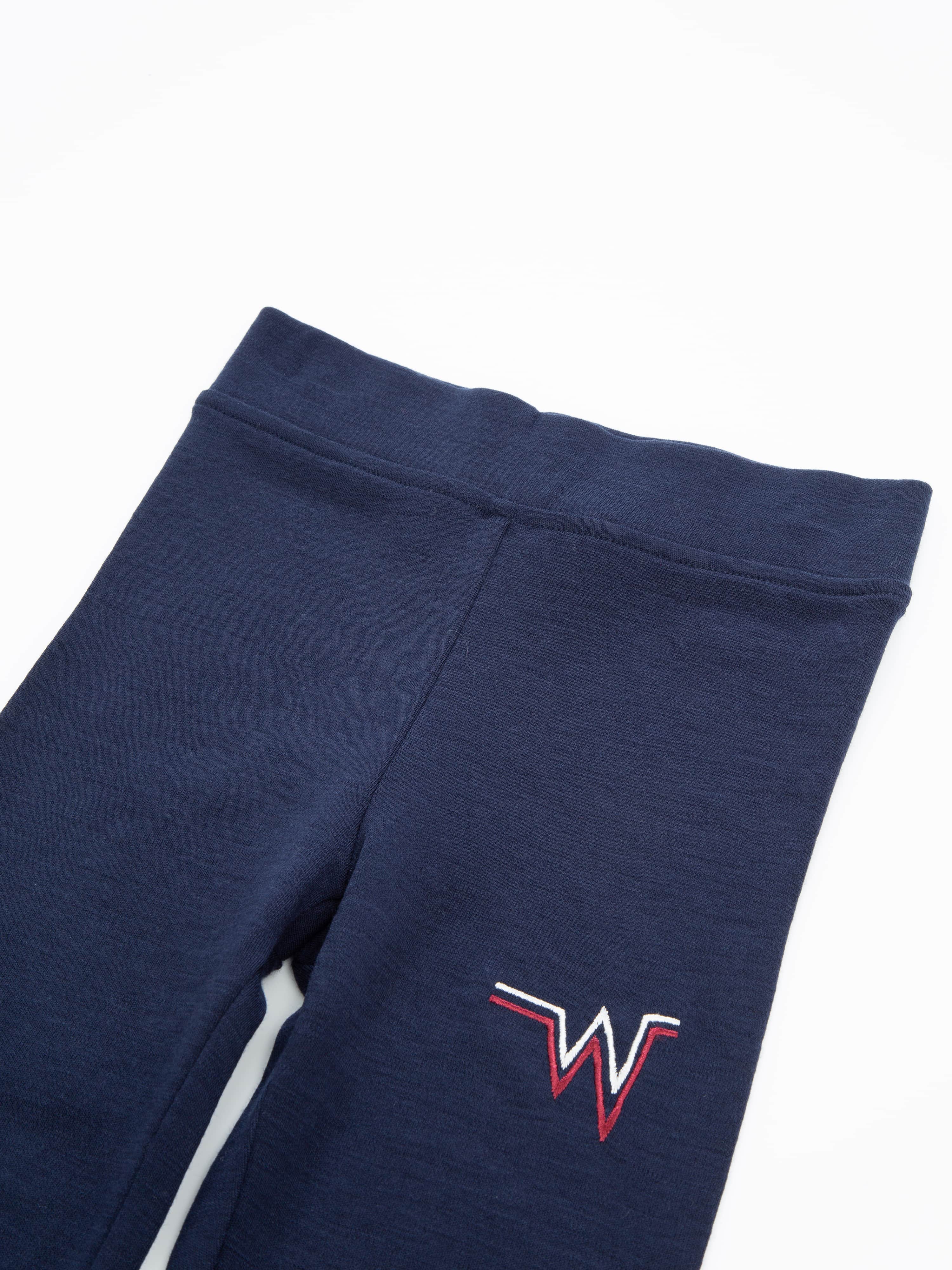 Bortelid Merino Leggings Blue Ink