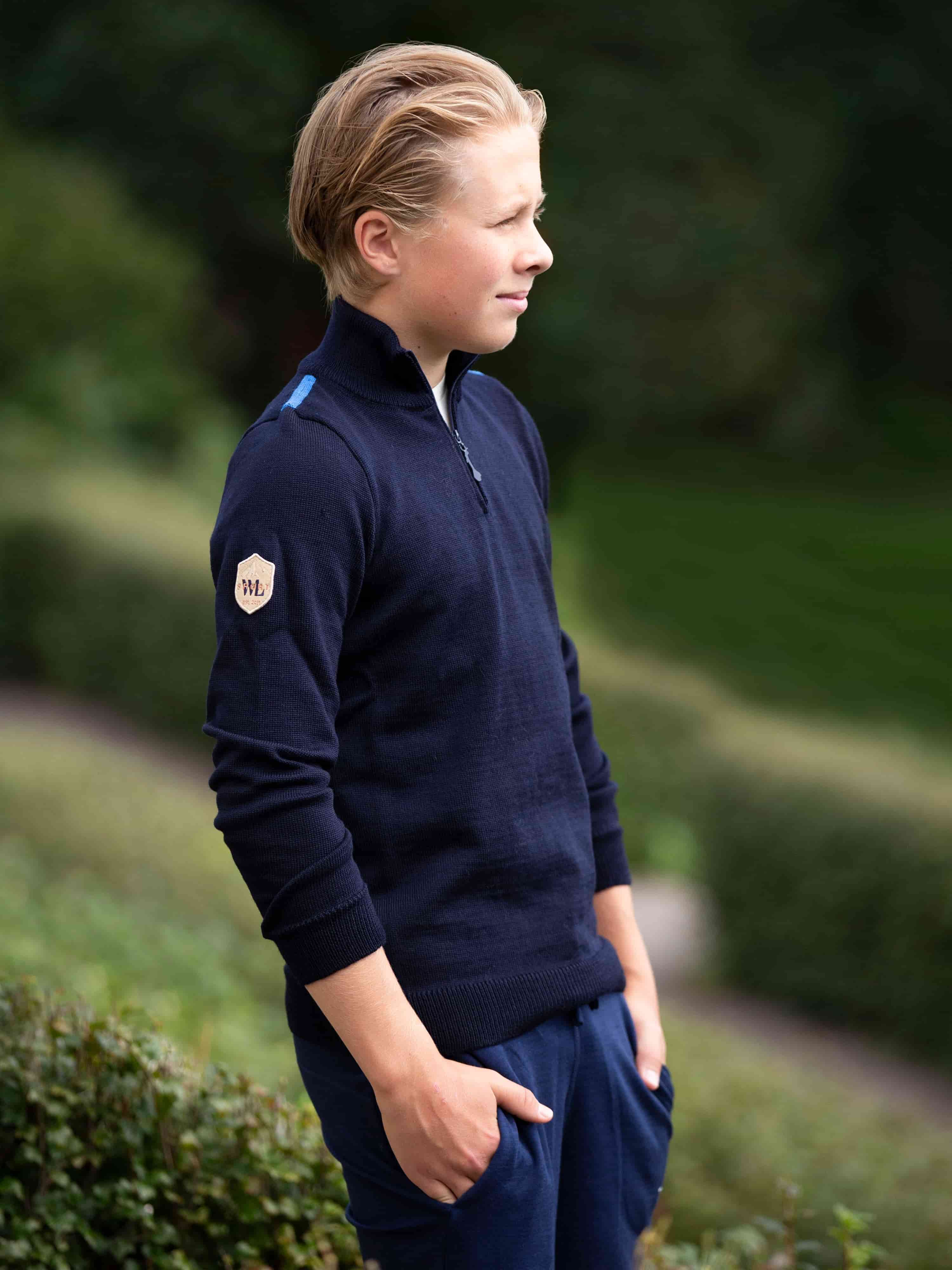 Geilo Kids knitted sweater Blue