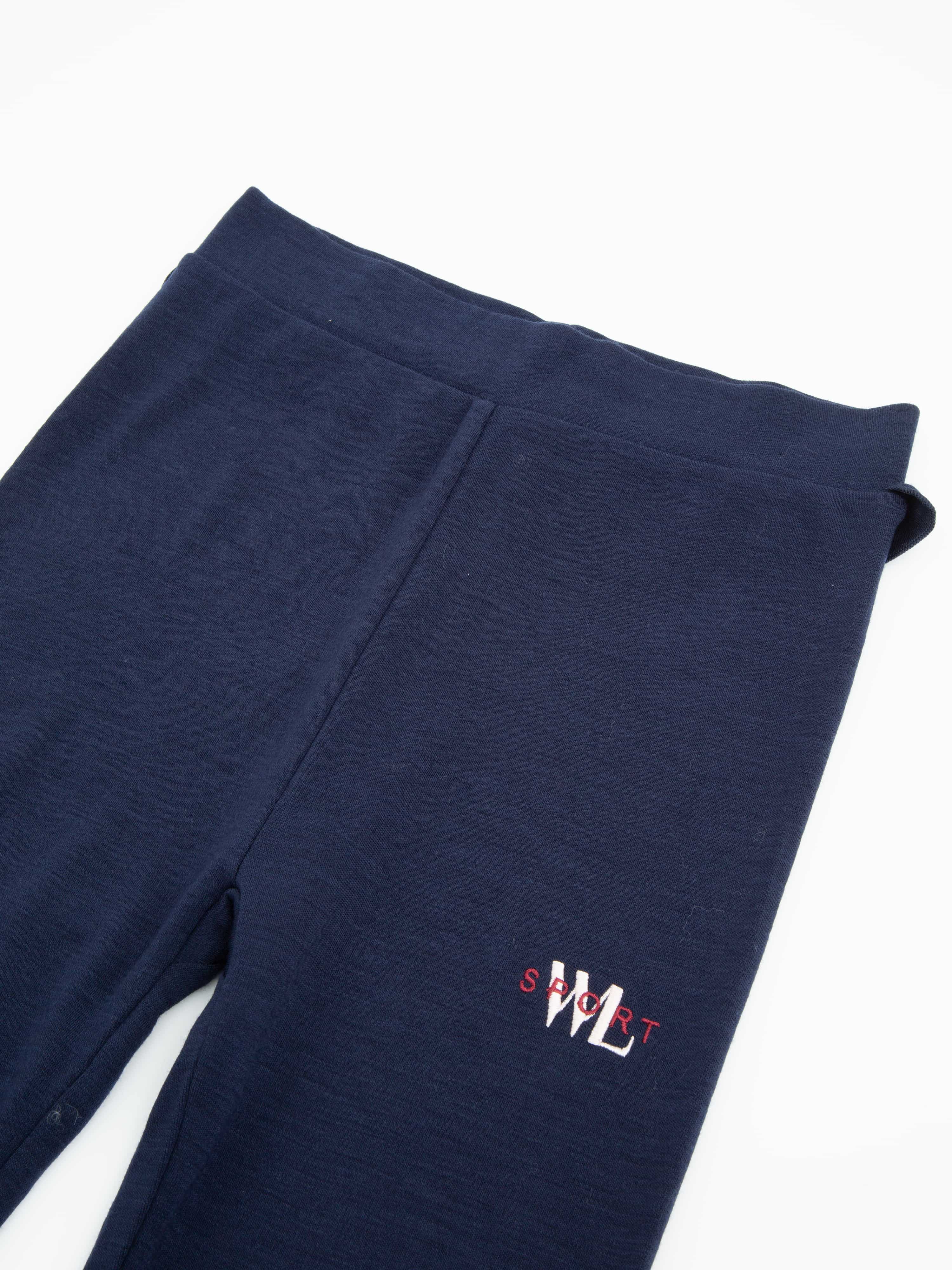 Ljosland Merino Leggings Blue Ink