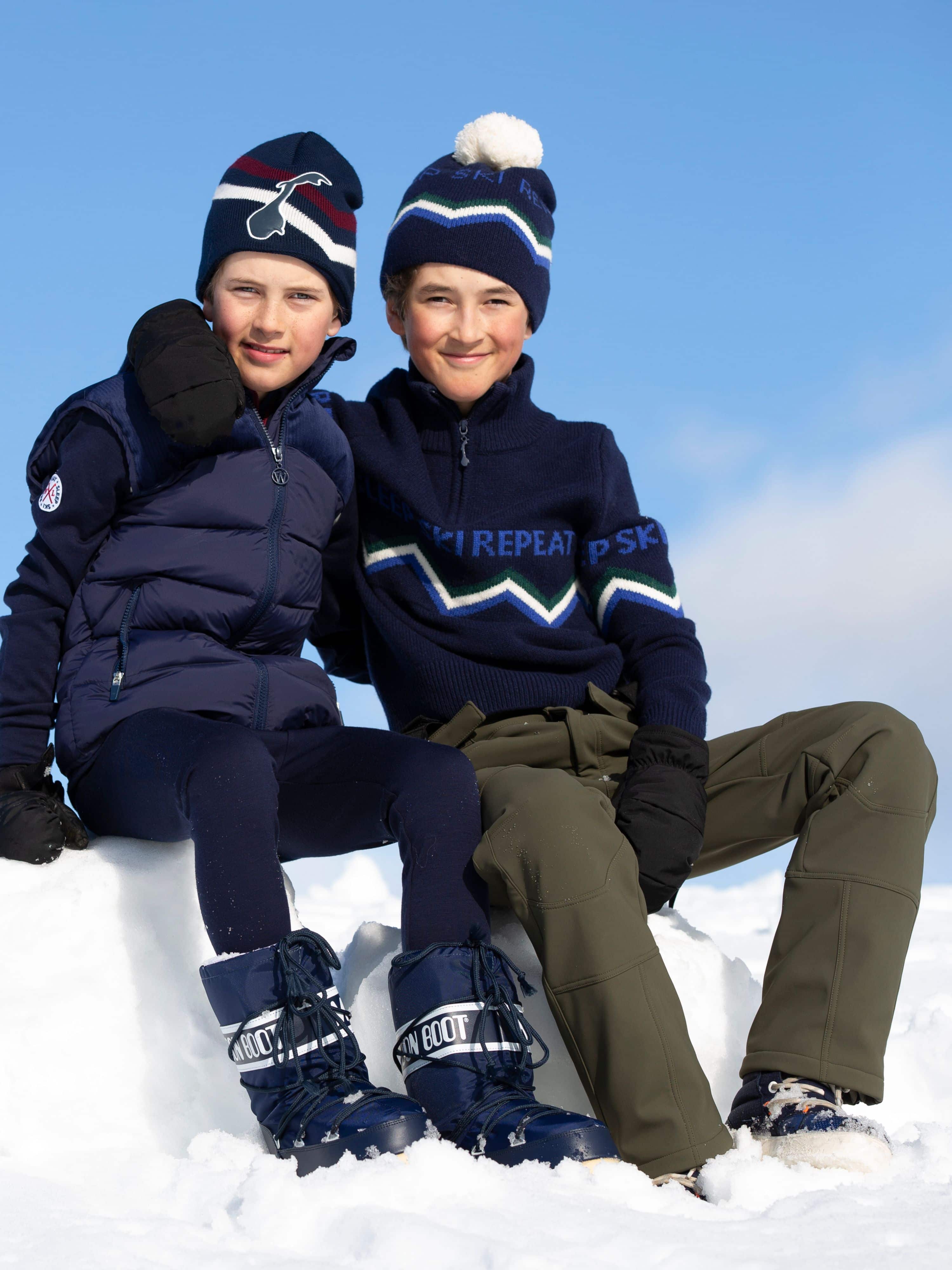 Oppdal Knitted Sweater Blue Ink - WoolLand