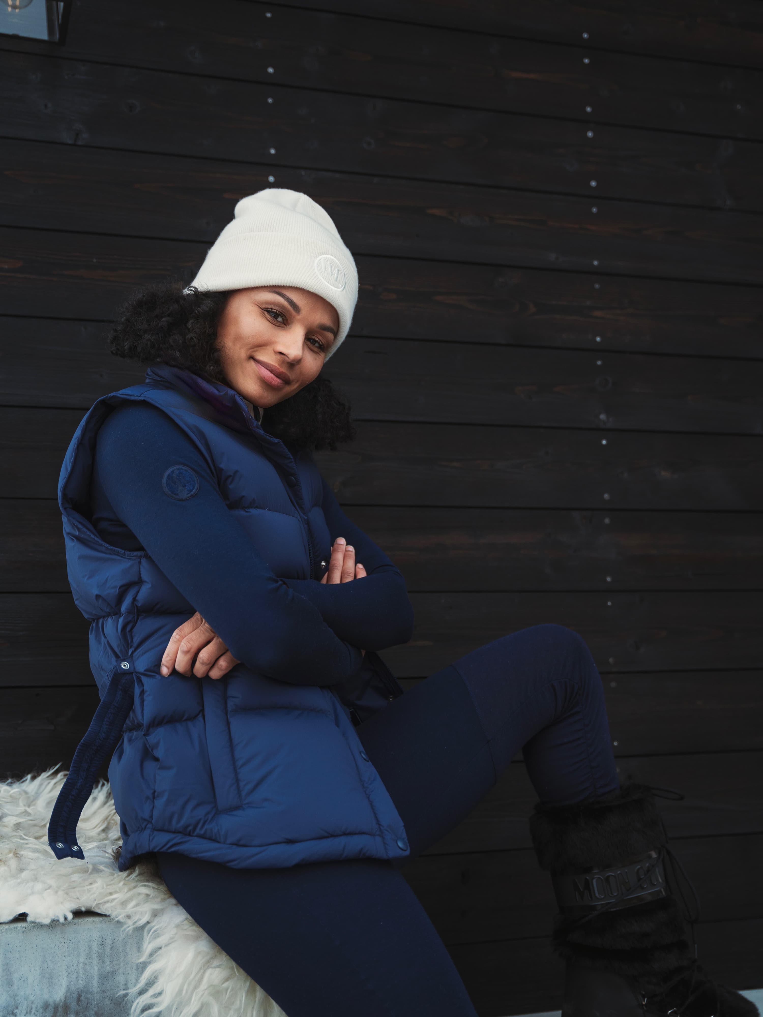 Lindesnes Down Vest Blue Ink