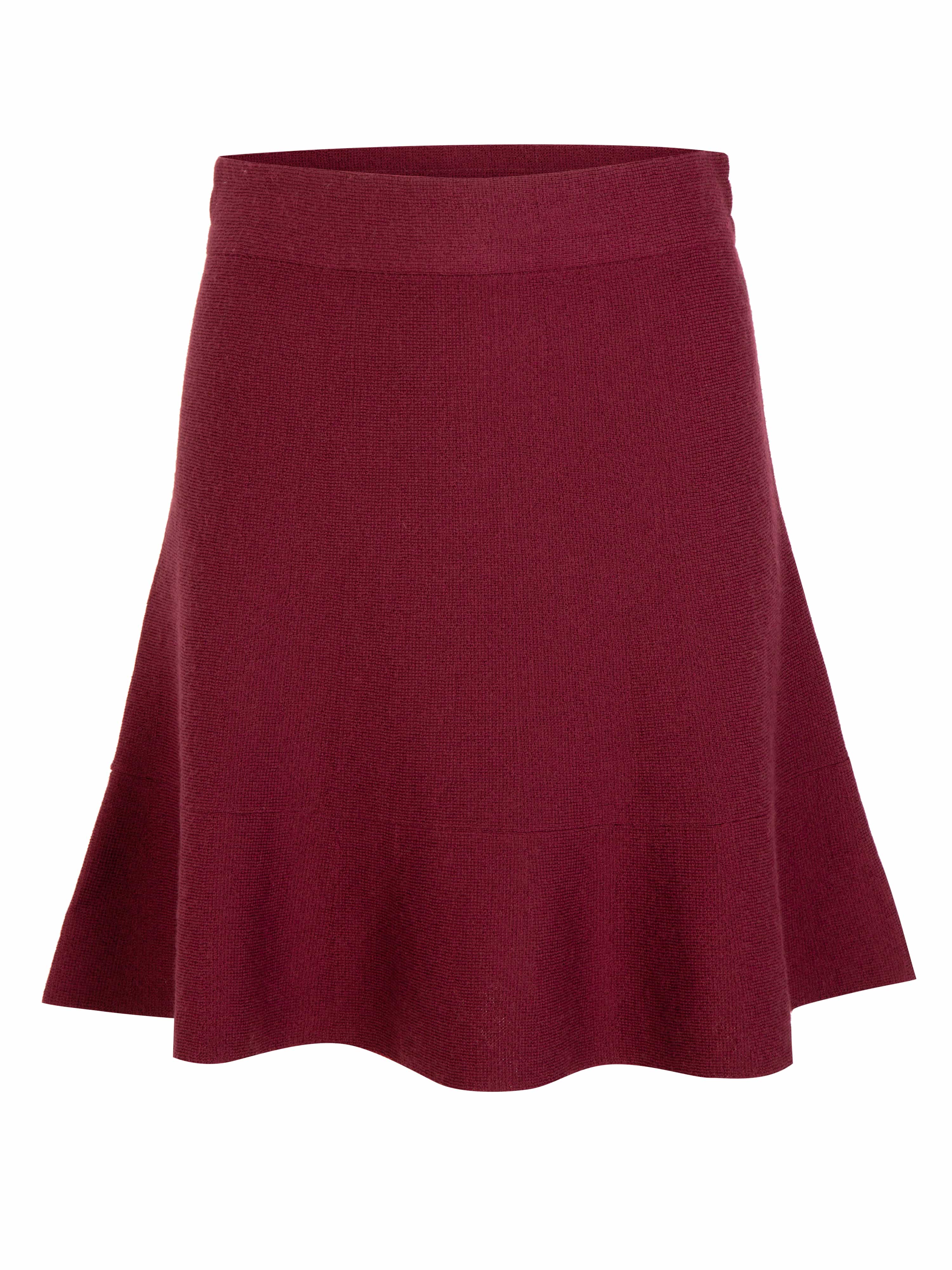 Fongen Wool Skirt Plum