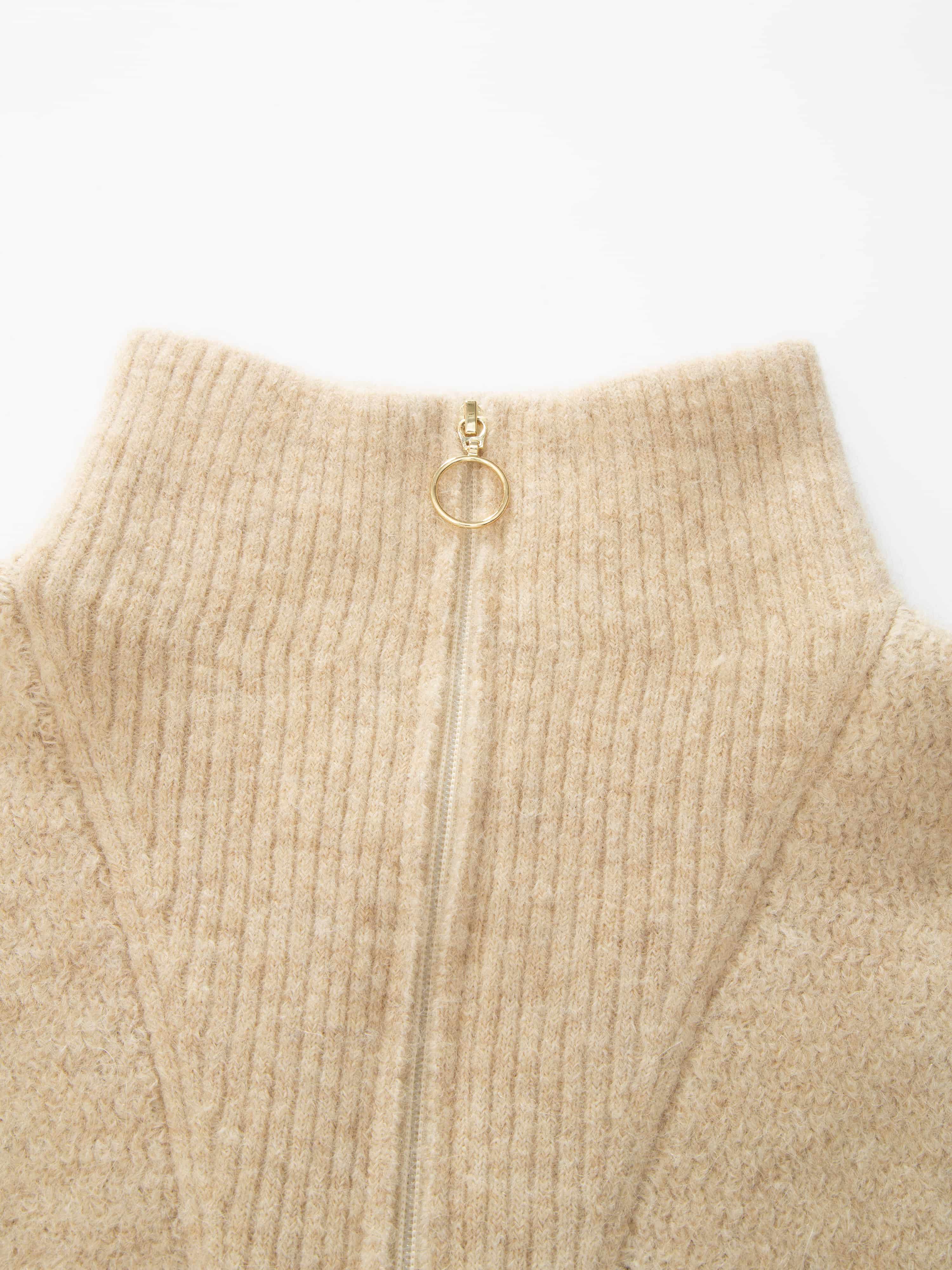 Loen Alpaca Wool Knit Sweater Sand Dunes