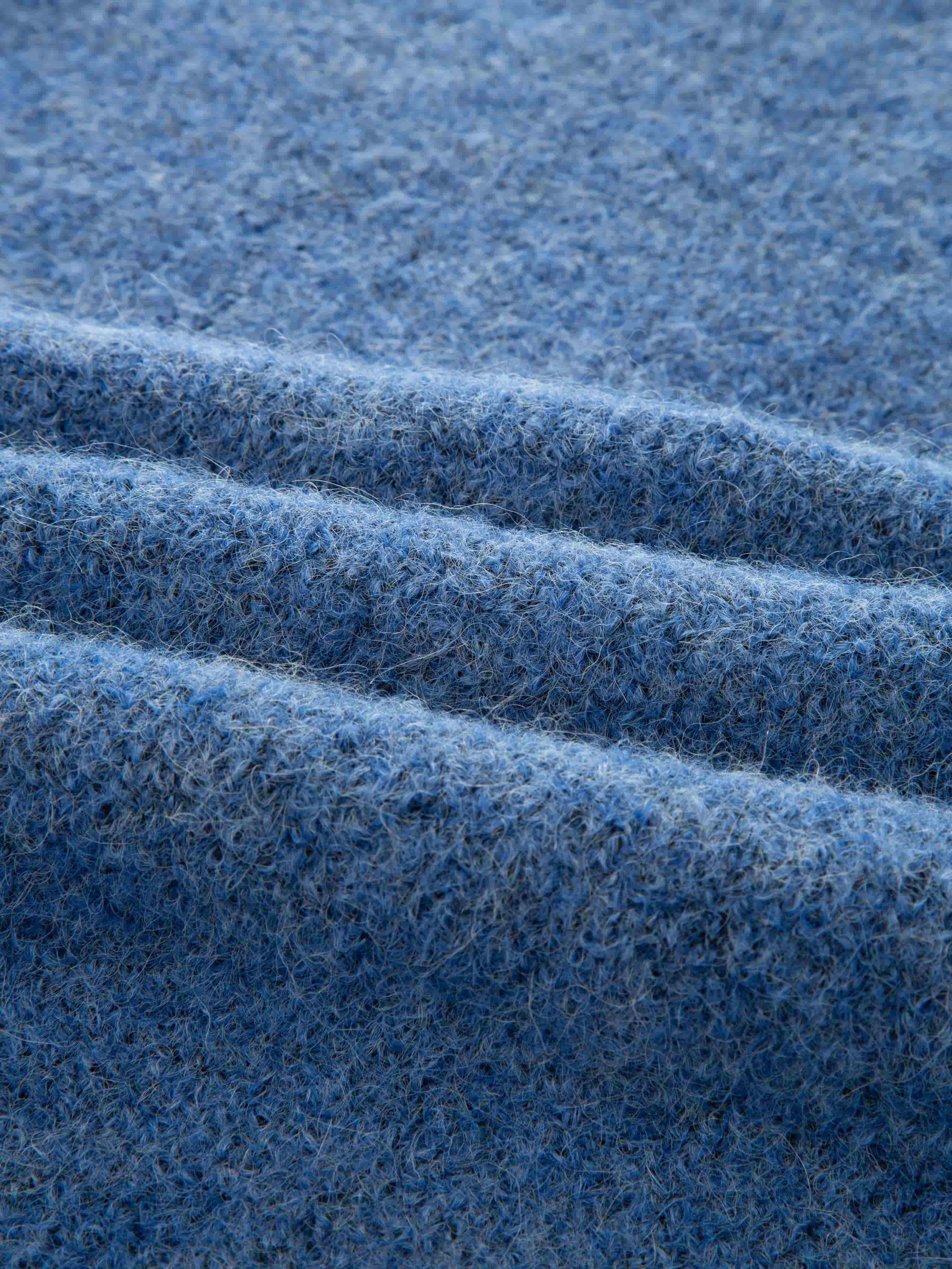 Loen Alpaca Wool Knit Sweater Blue Wave