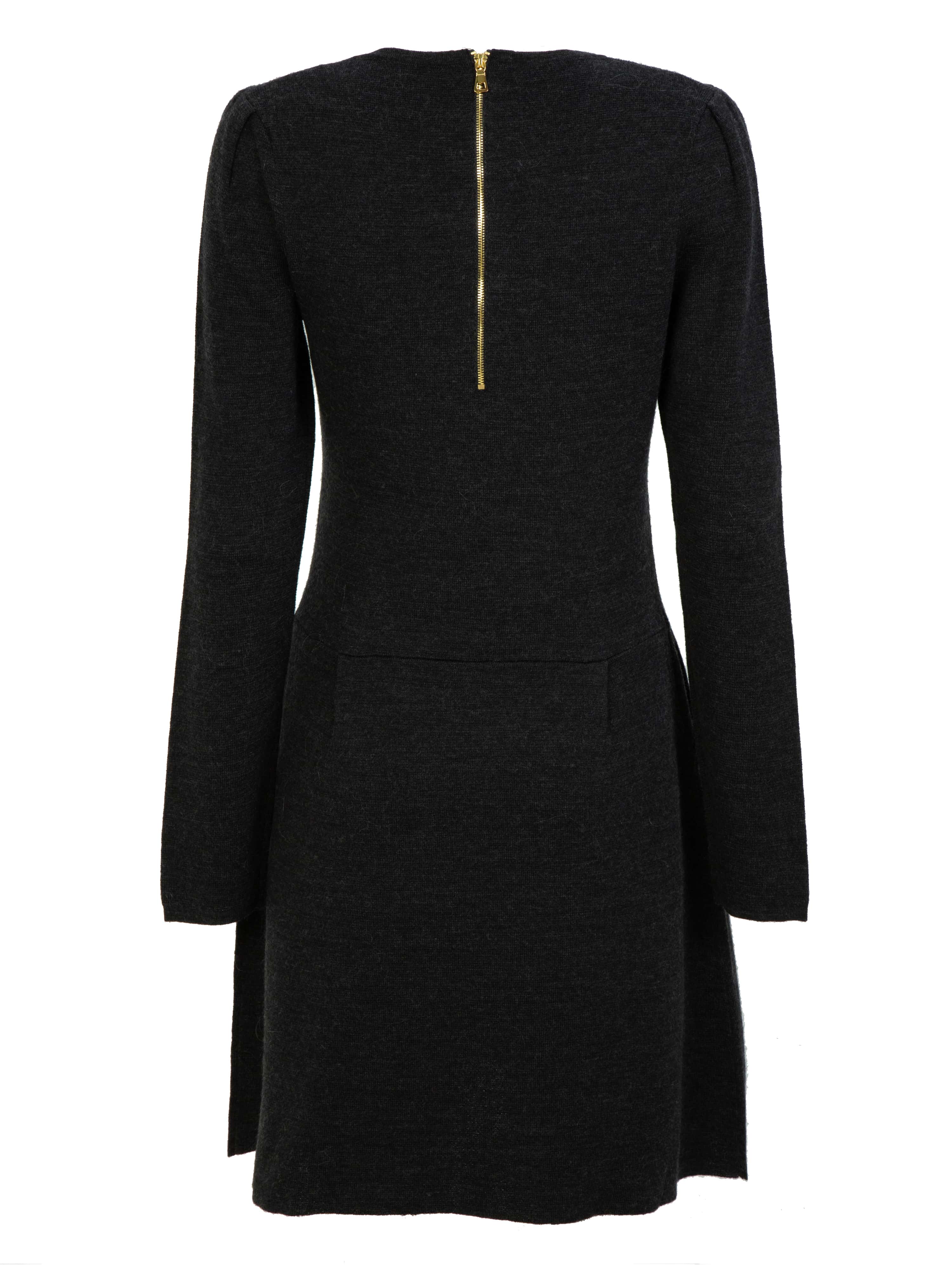 Moltinden Wool Dress Dark Grey