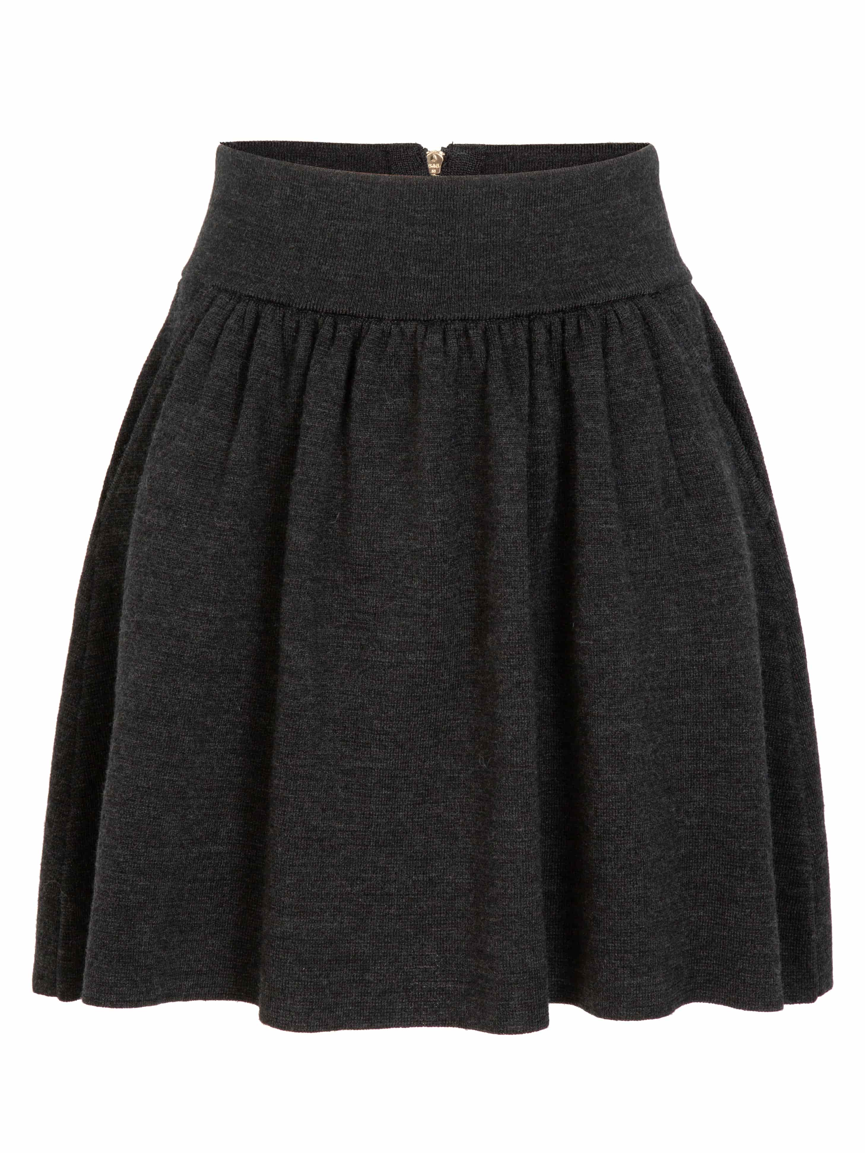 Moltinden Wool Skirt Dark Grey