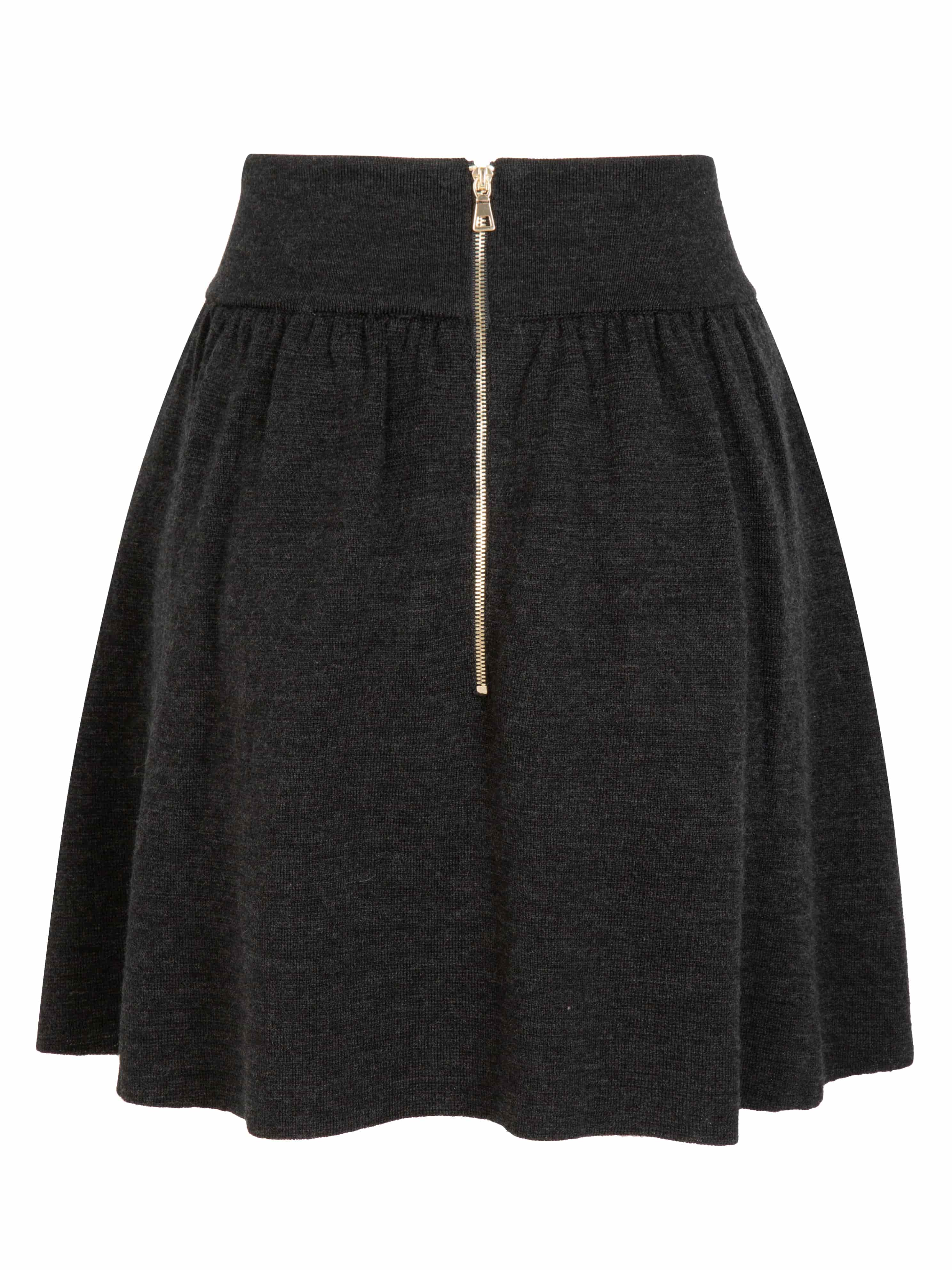 Moltinden Wool Skirt Dark Grey