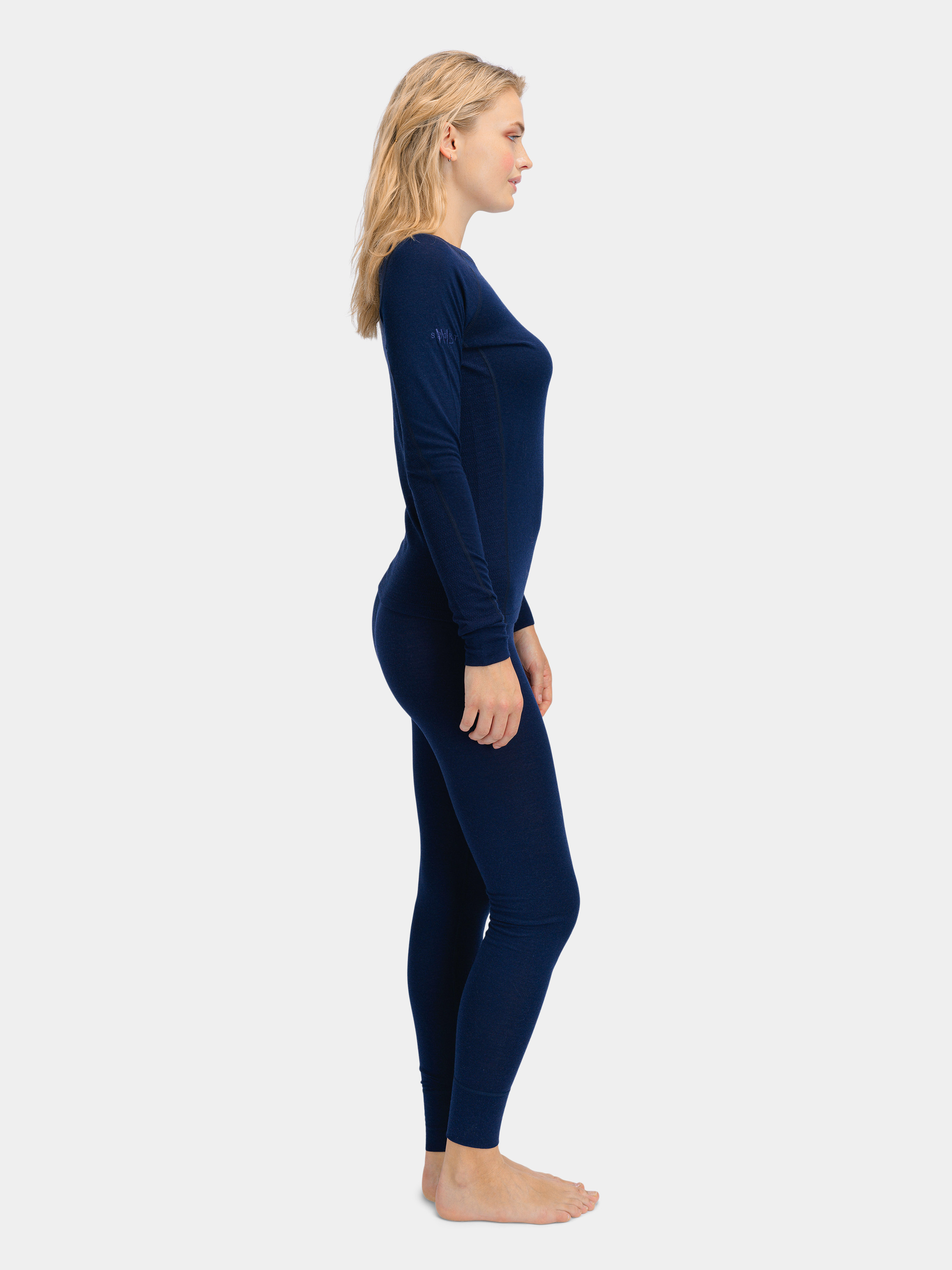 Rena Merino Base Layer Leggings Blue