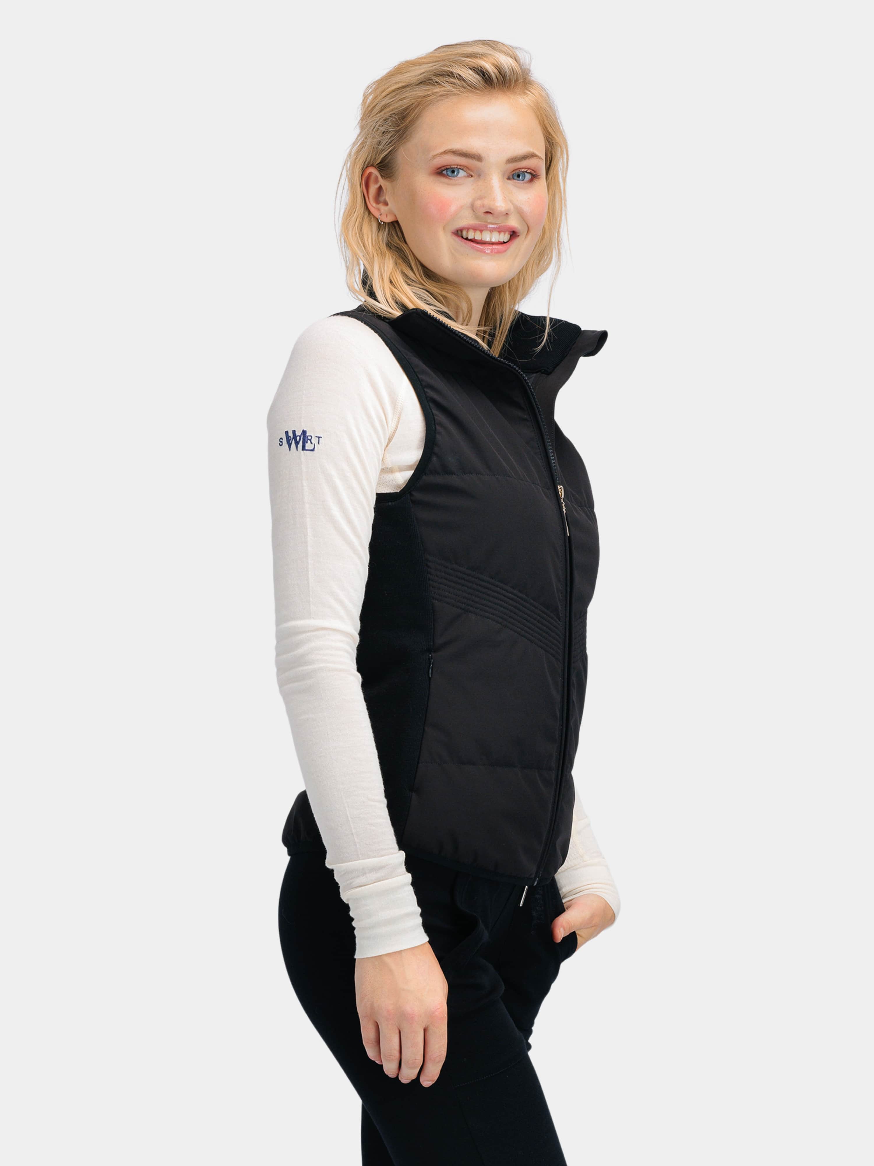 Rena Vest With Wool Padding Black