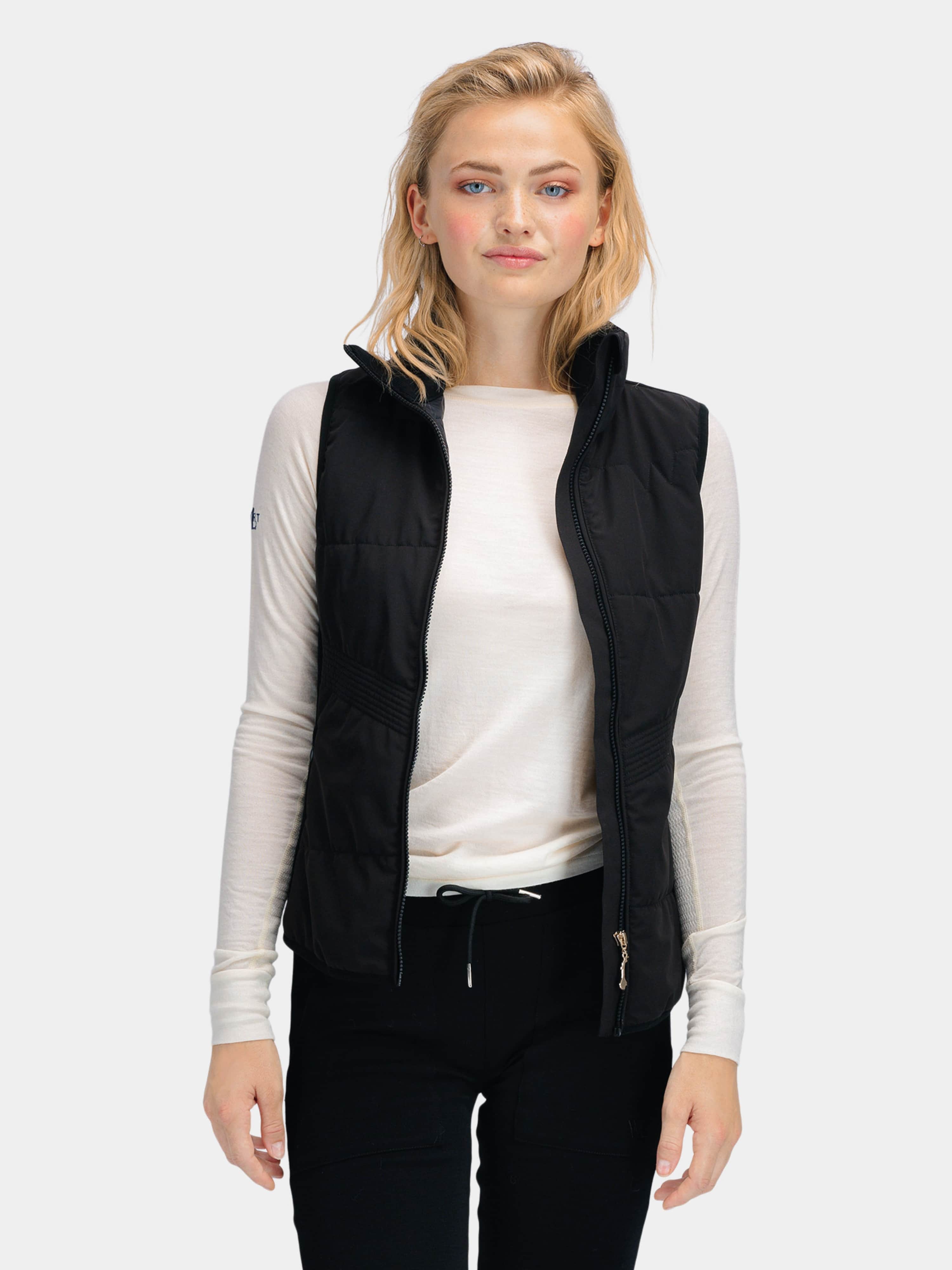 Rena Vest With Wool Padding Black