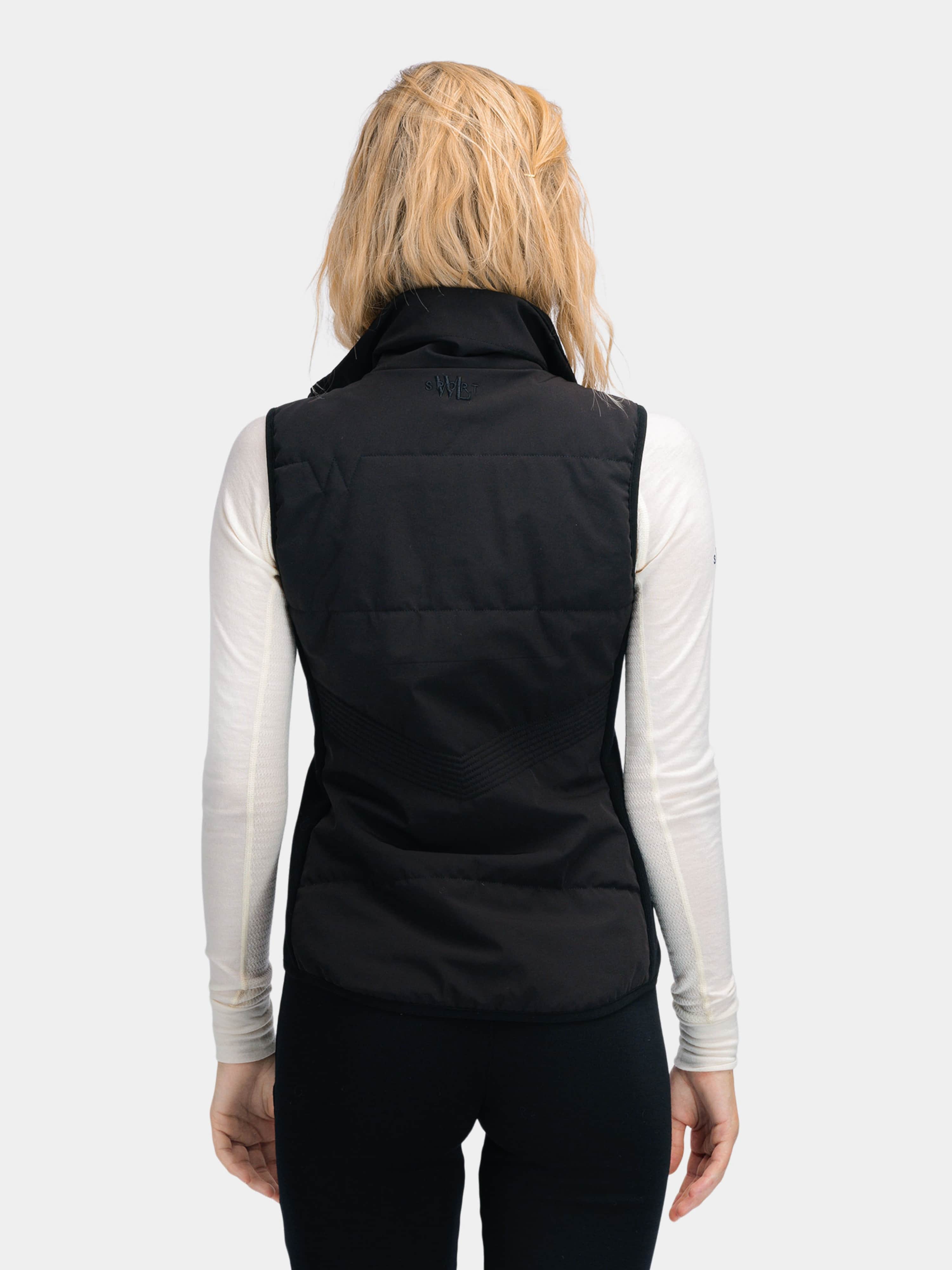 Rena Vest With Wool Padding Black