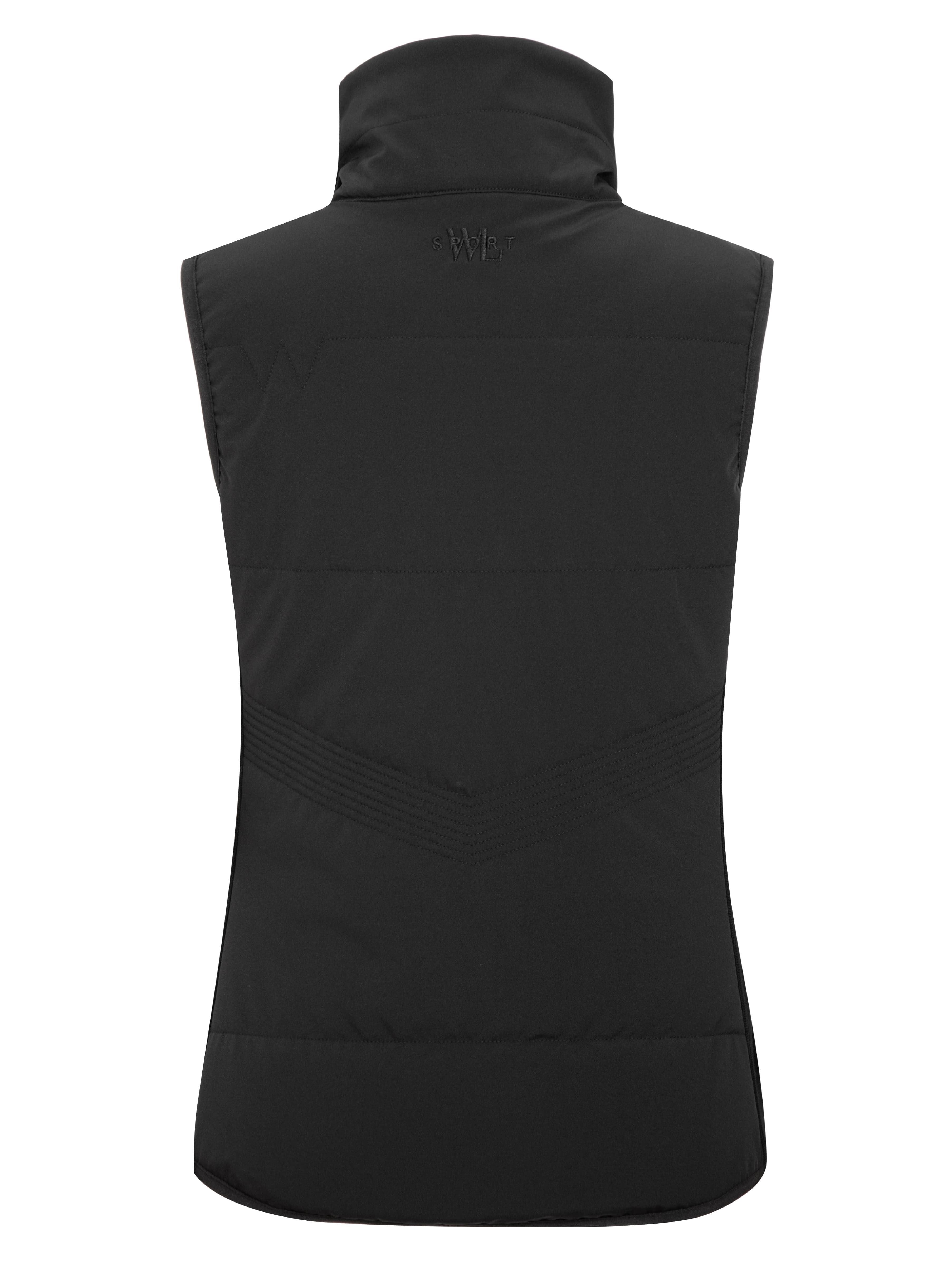 Rena Vest With Wool Padding Black