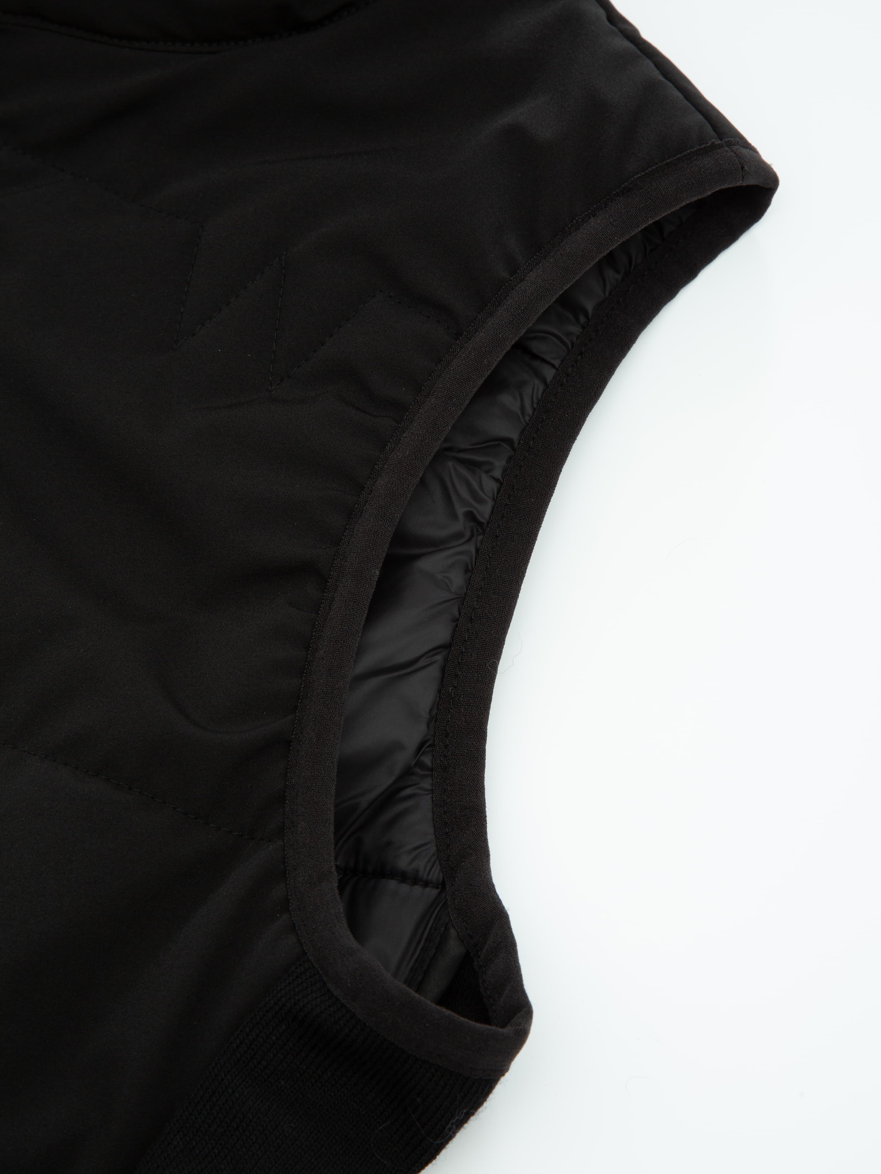 Rena Vest With Wool Padding Black