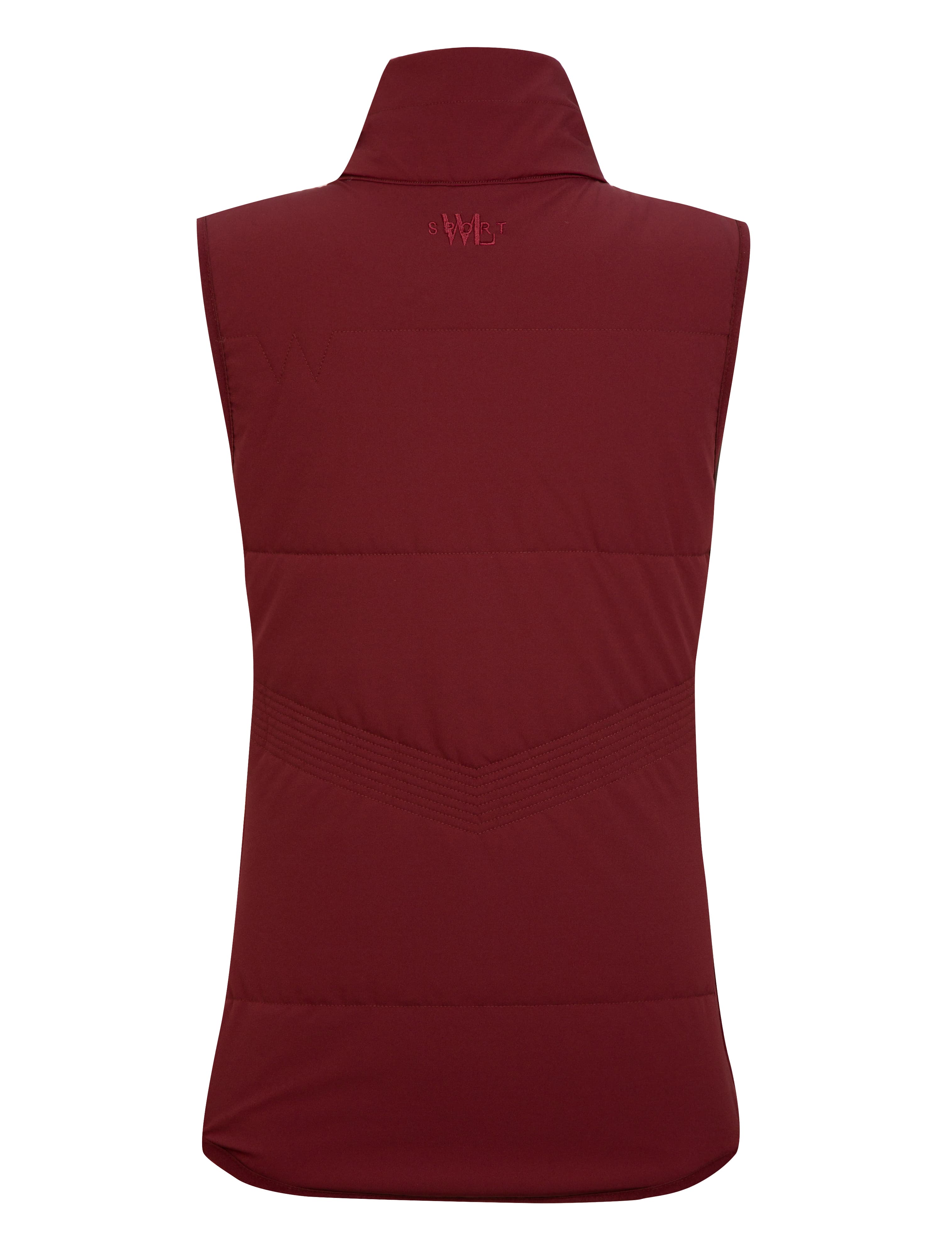 Rena Vest With Wool Padding Plum