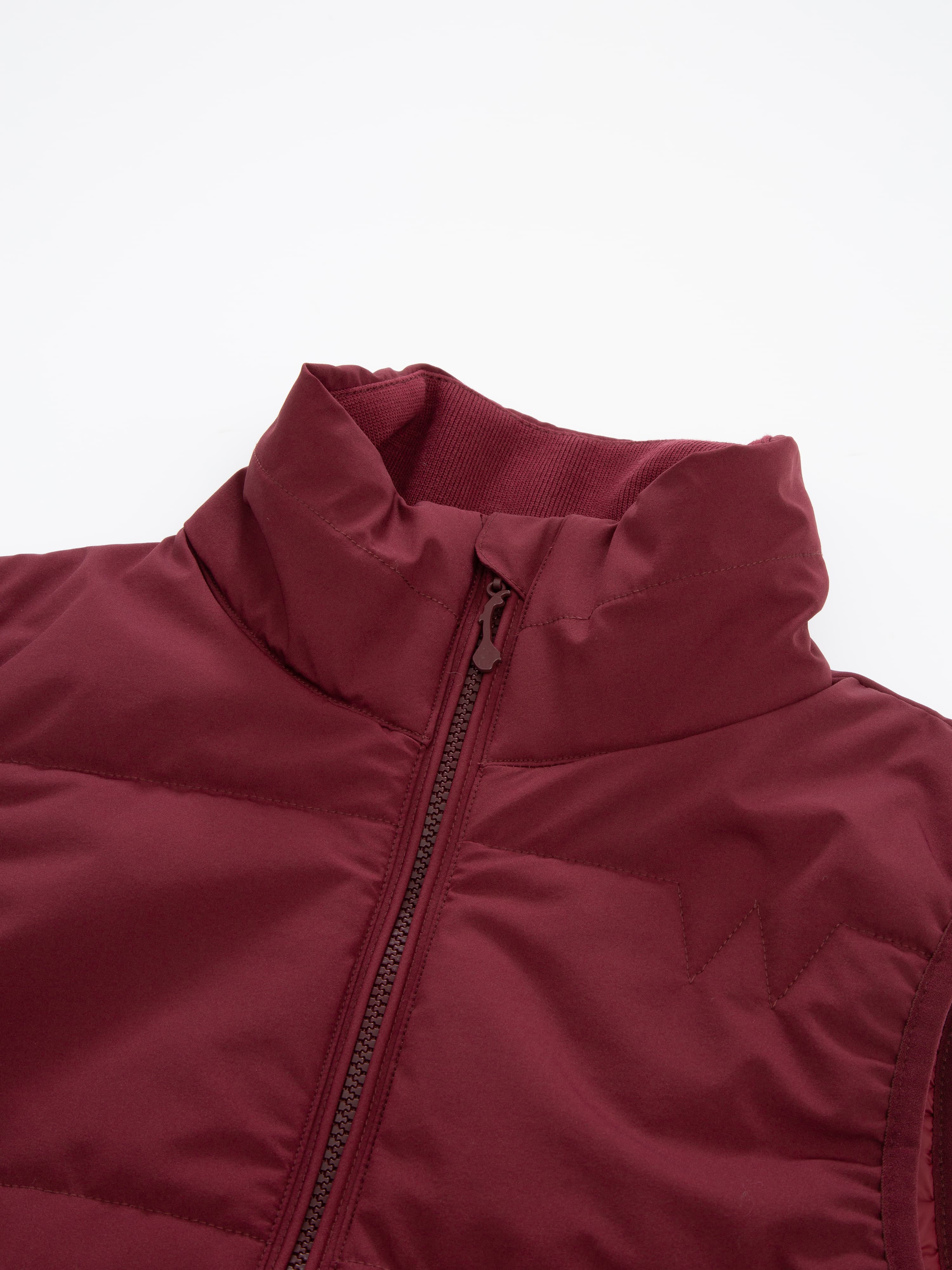 Rena Vest With Wool Padding Plum