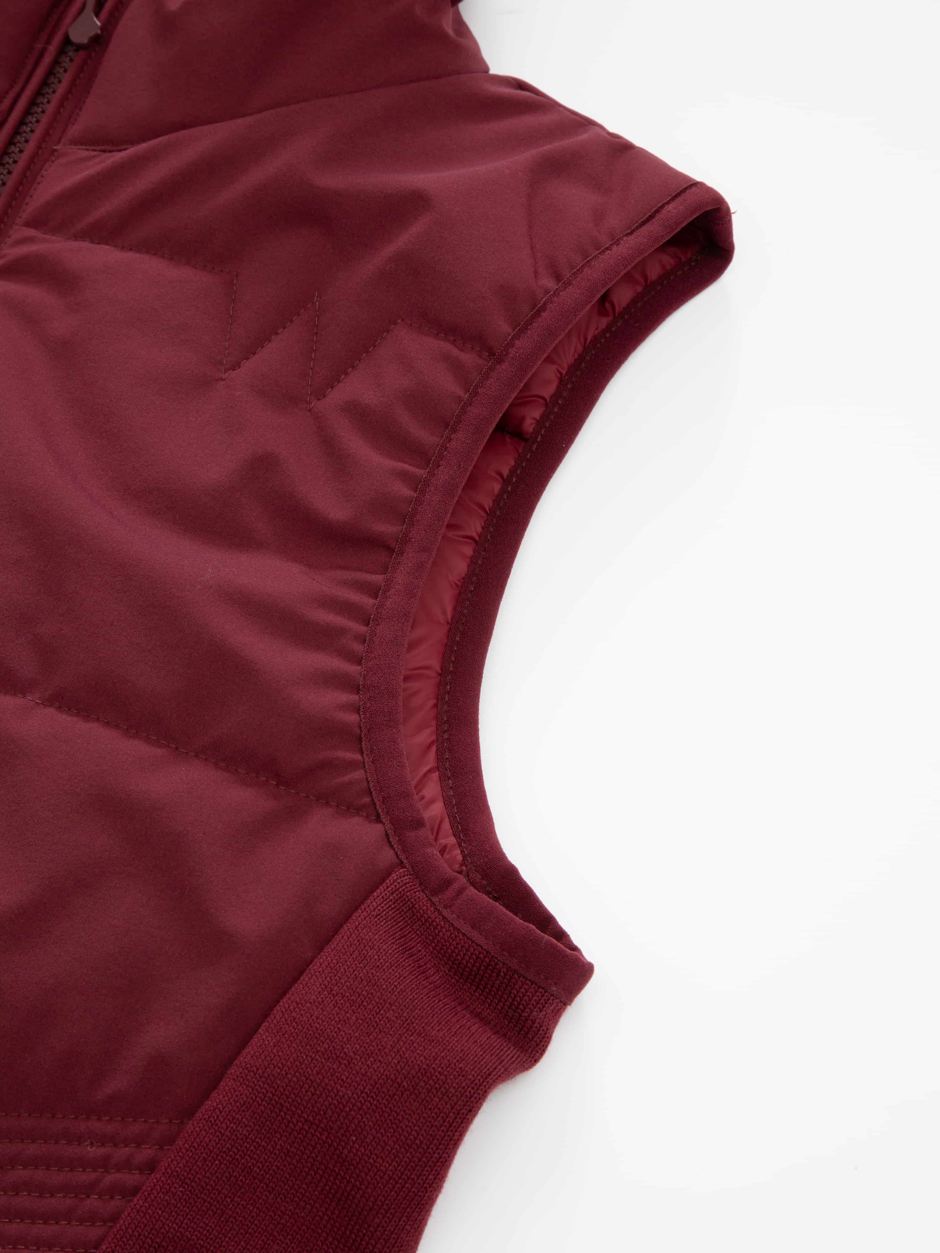 Rena Vest With Wool Padding Plum