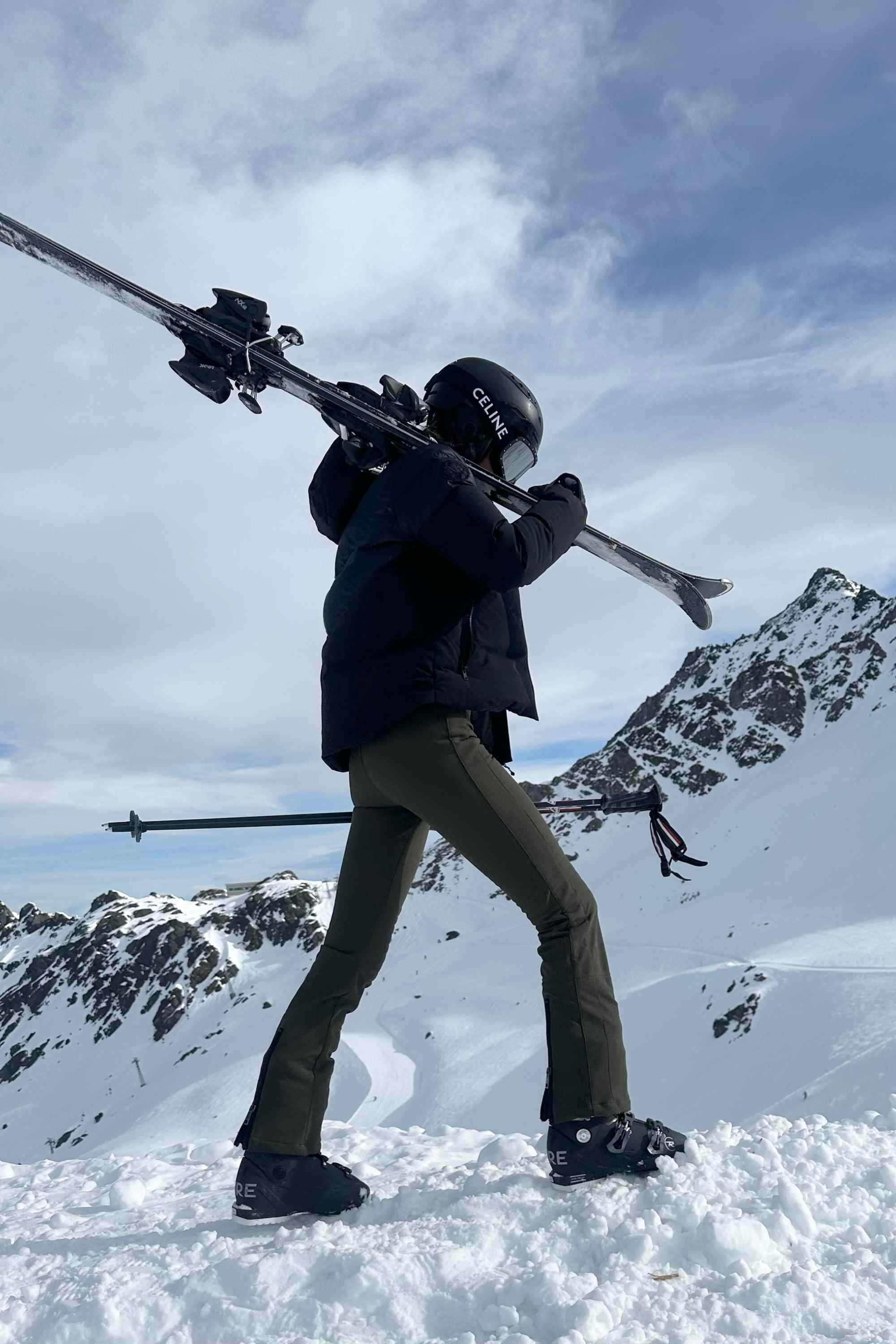 Sirdal High Waist Ski Pants Green