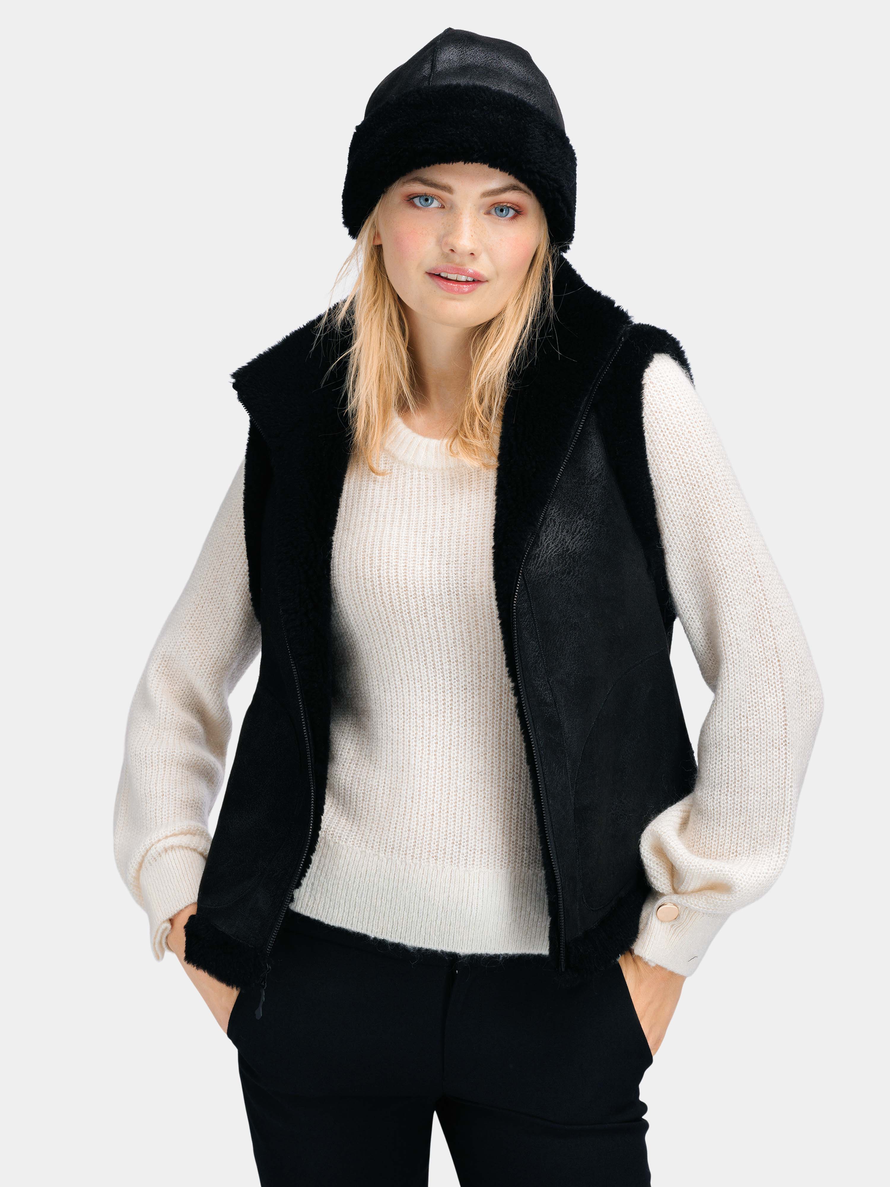 トップス stein WOOL FUR REVERSIBLE VEST stein / シュタイン】WOOL FUR REVERSIBLE VEST - BEIGE | 公式通販