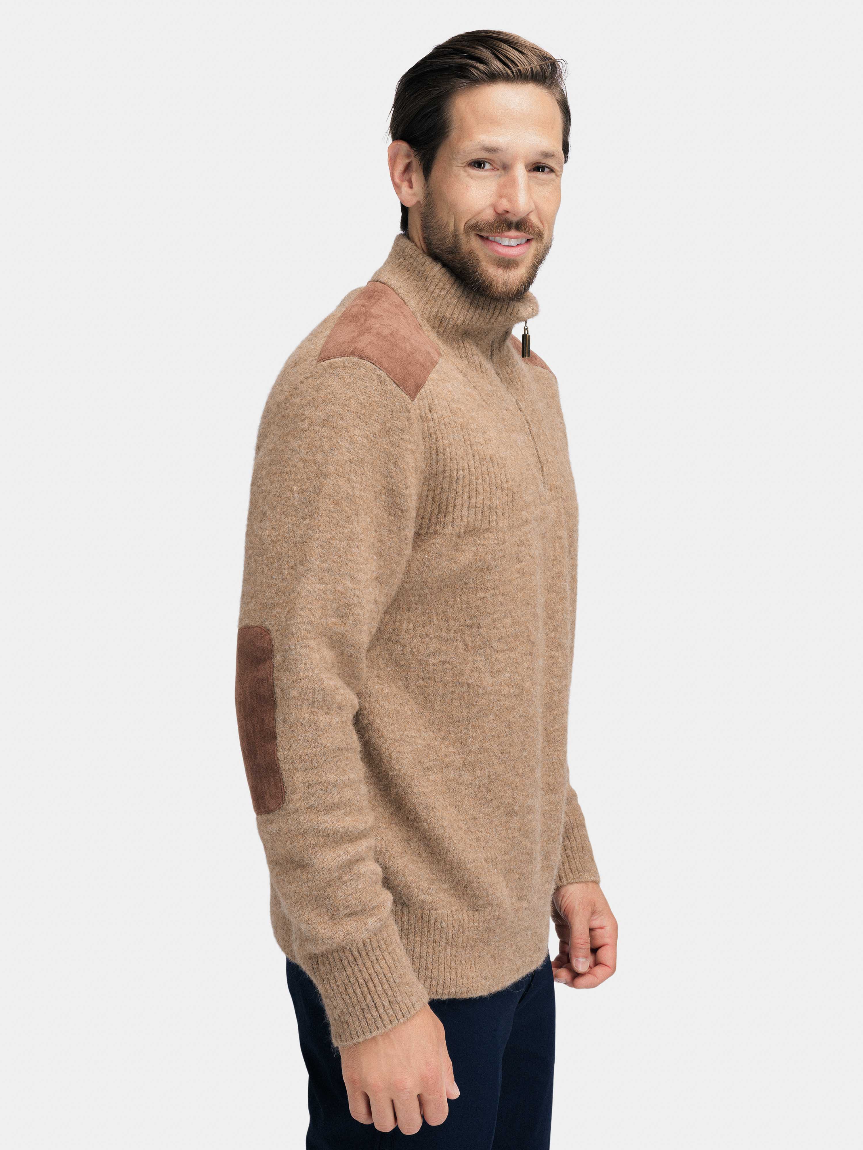 Loen Alpaca Knit Sweater Walnut