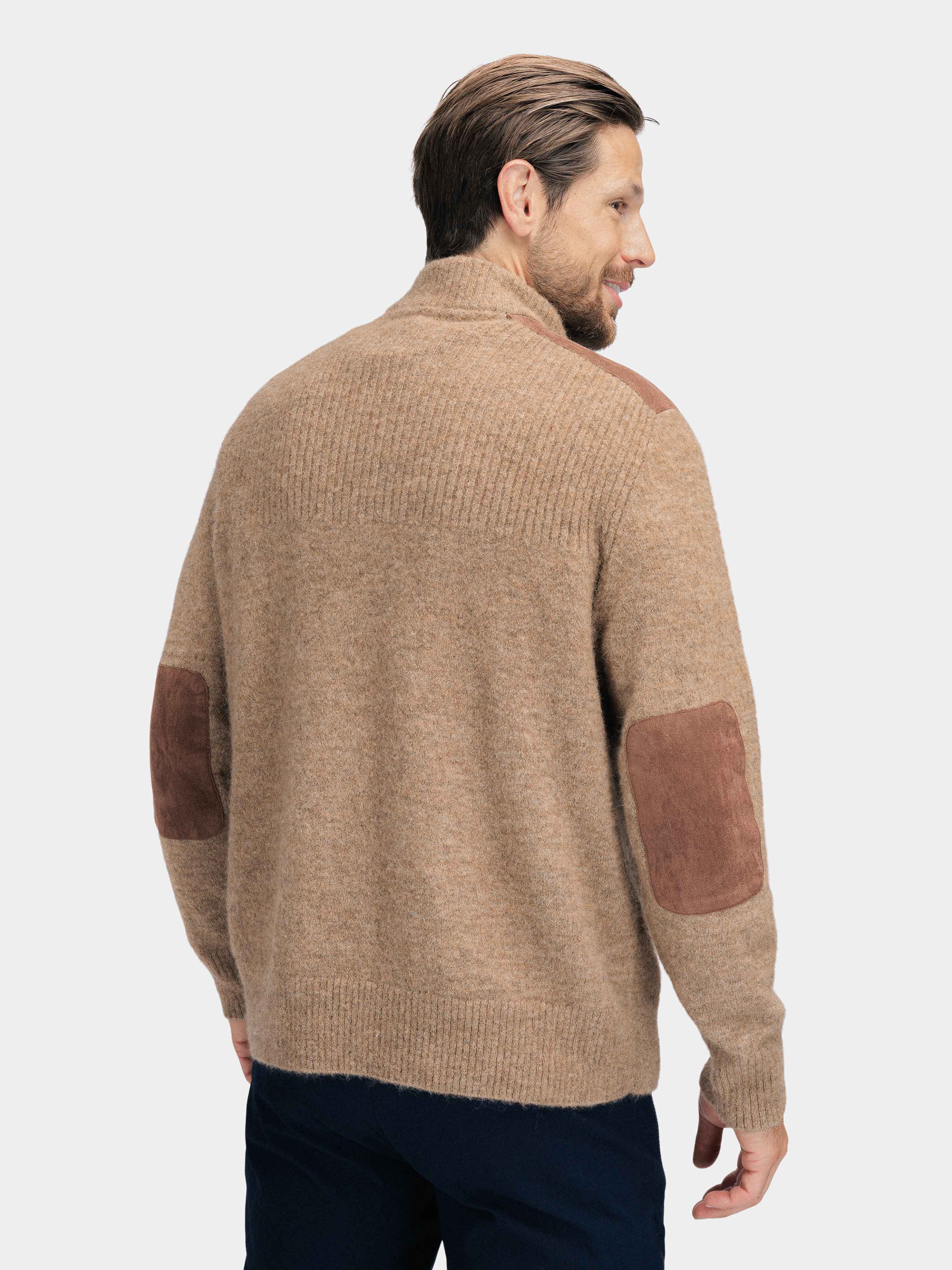 Loen Alpaca Knit Sweater Walnut